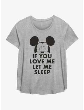 Disney Mickey Mouse Let Me Sleep Womens T-Shirt Plus Size, , hi-res