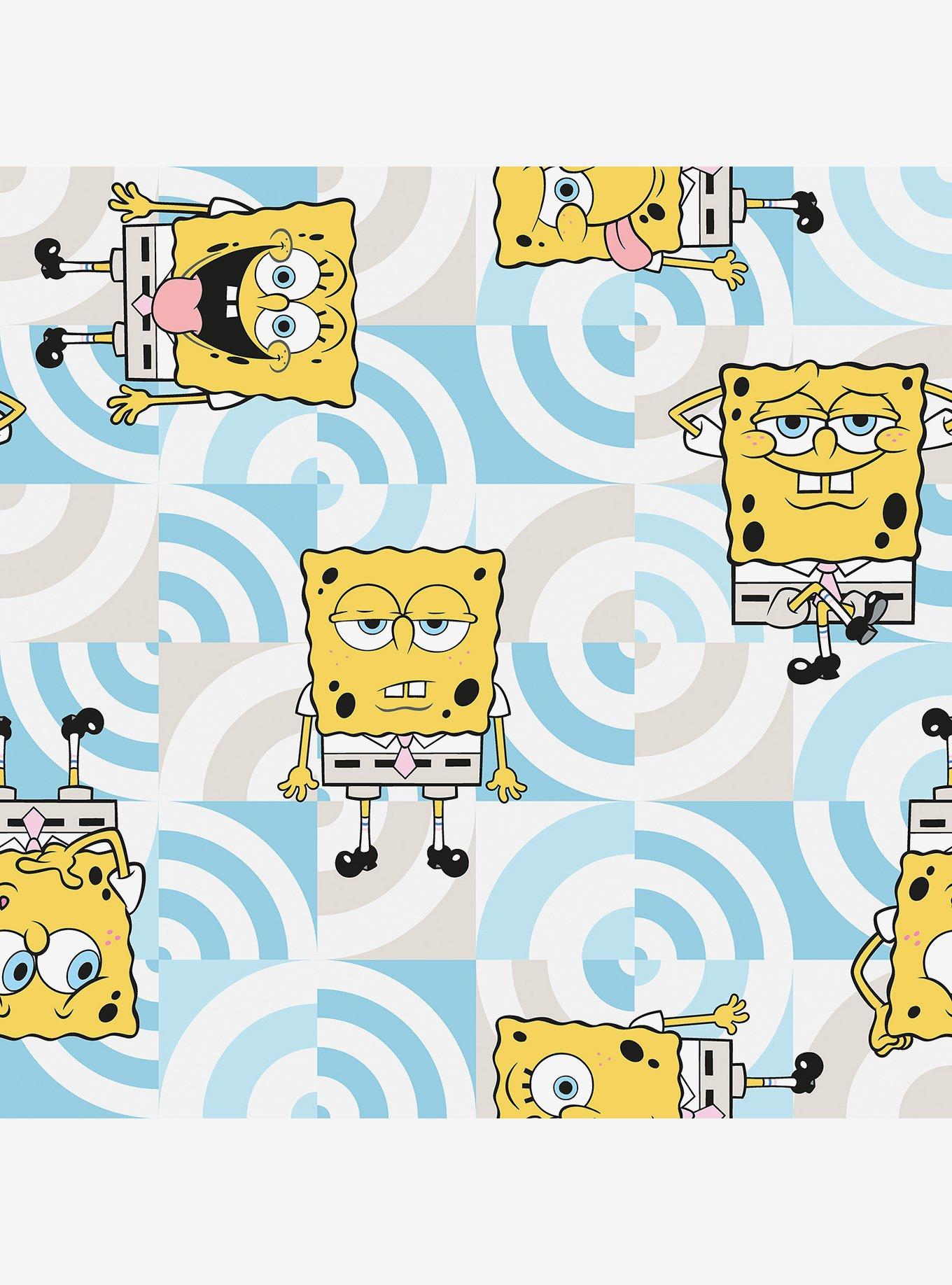 SpongeBob SquarePants Funny Faces Peel and Stick Wallpaper, , hi-res