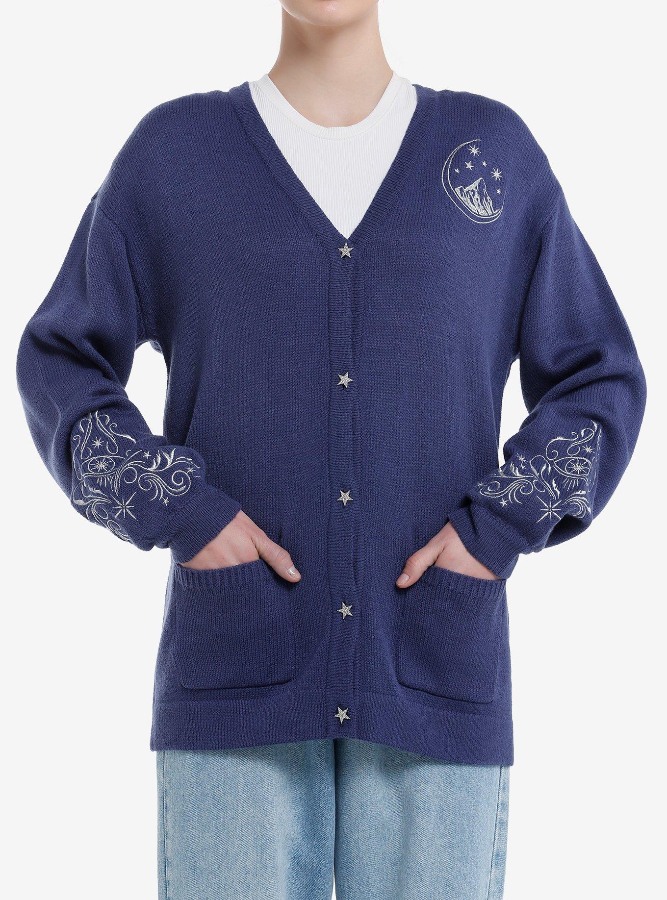 A Court Of Thorns And Roses Night Court Star Cardigan, , hi-res