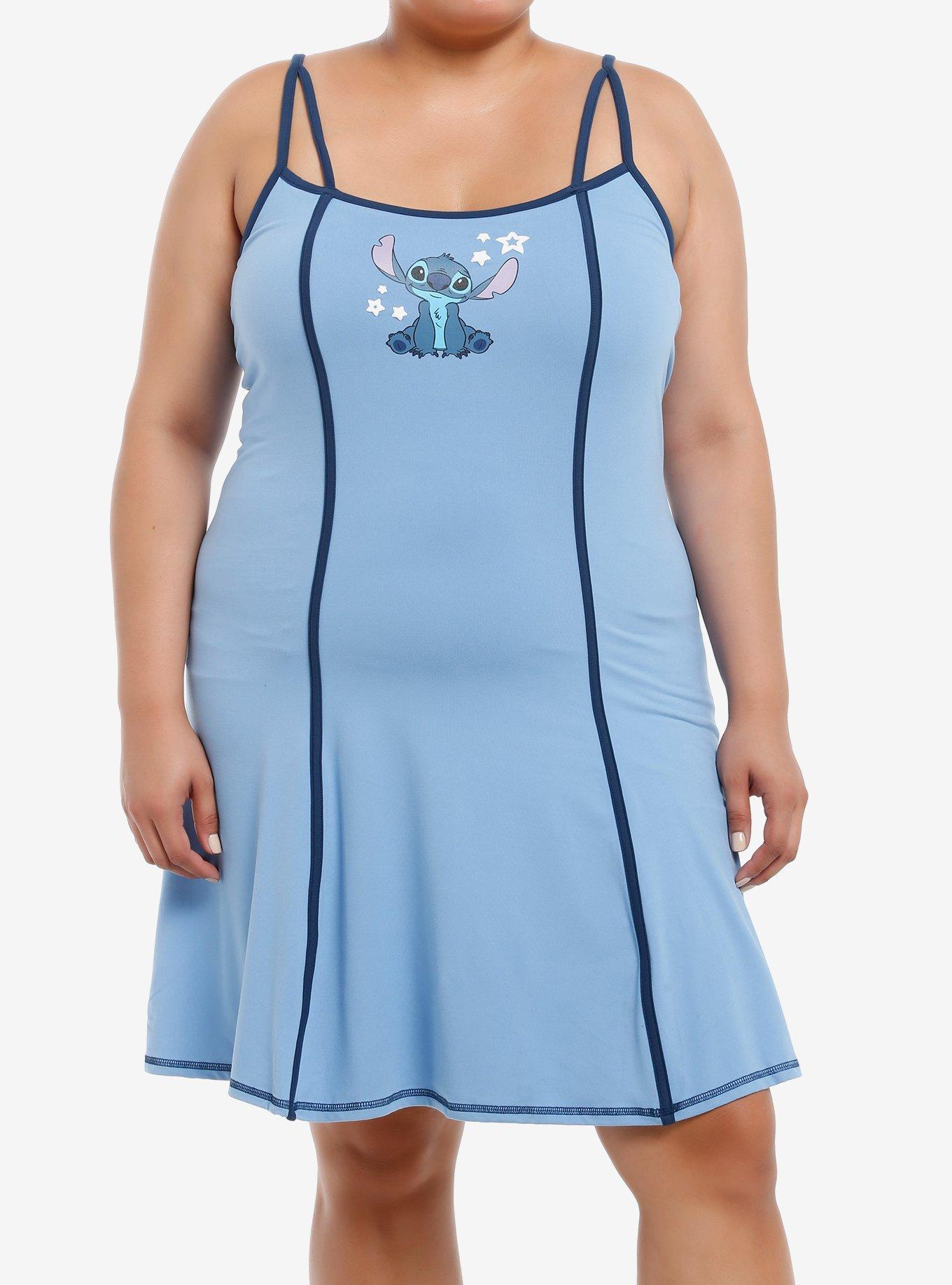 Disney Lilo & Stitch Athletic Cami Dress Plus Size, BLUE, hi-res