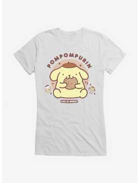 Pompompurin Life Is Sweet Girls T-Shirt, , hi-res