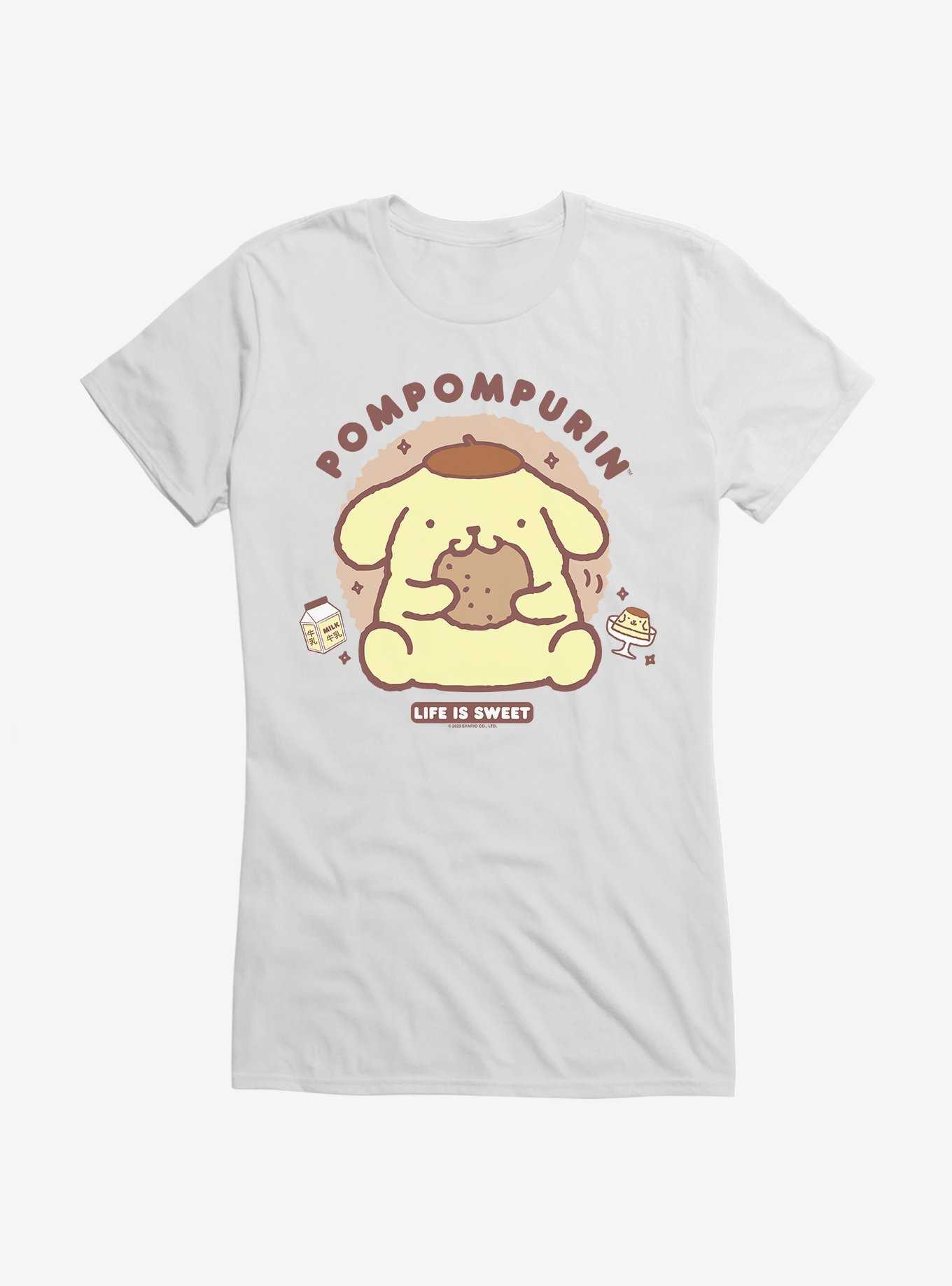 Pompompurin Life Is Sweet Girls T-Shirt, , hi-res