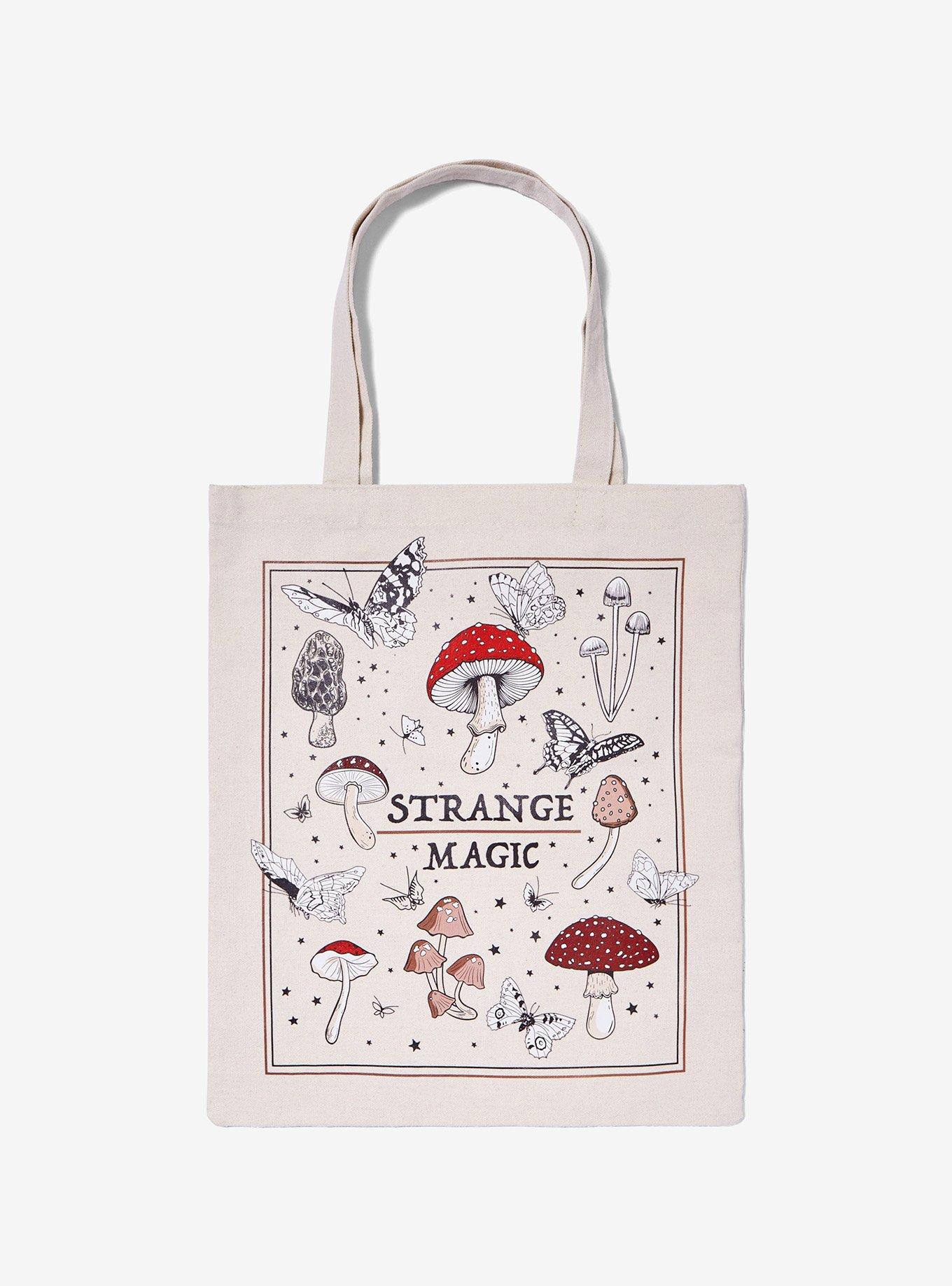 Strange Magic Mushrooms & Butterflies Tote Bag, , hi-res