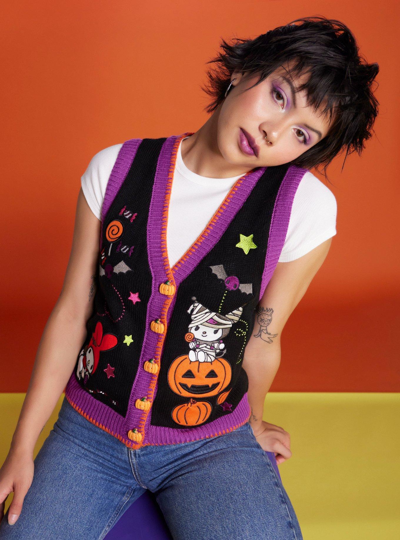 My Melody & Kuromi Halloween Sweater Vest, MULTI, hi-res