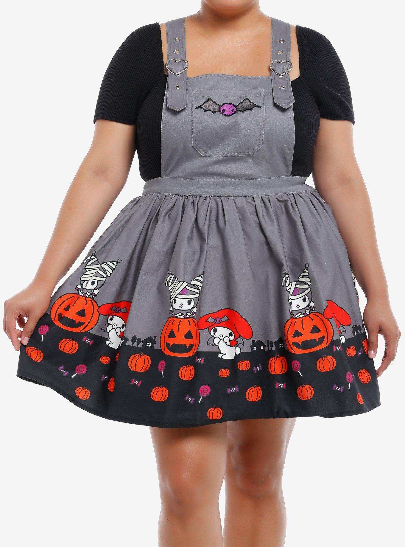 My Melody & Kuromi Halloween Skirtall Plus Size, MULTI, hi-res