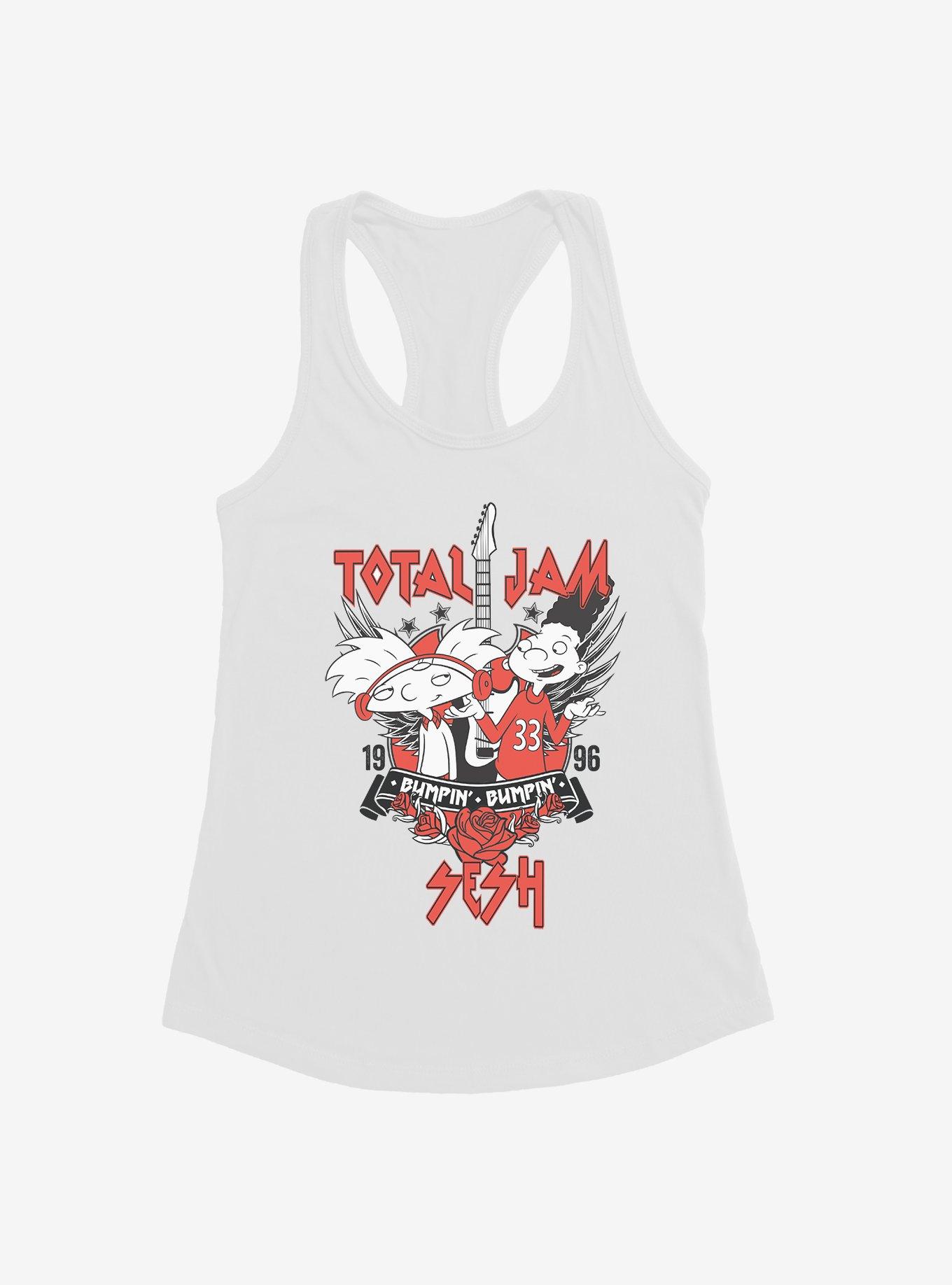 Hey Arnold! Total Jam Sesh 1996 Girls Tank, WHITE, hi-res