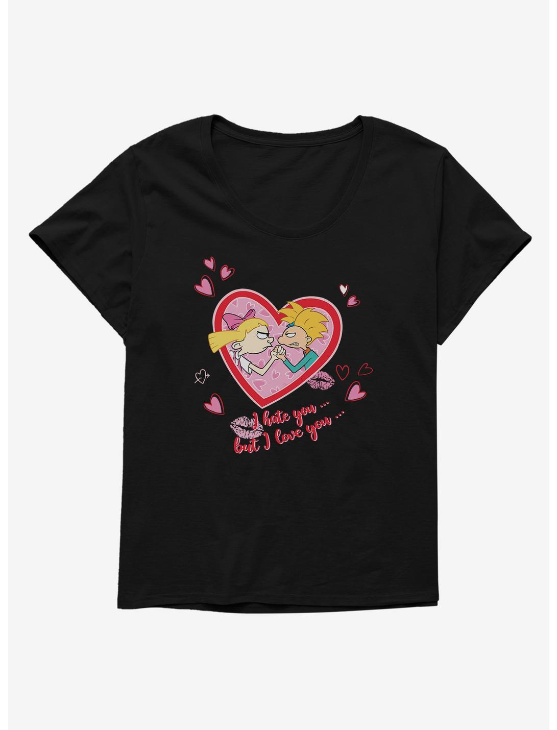 Hey Arnold! I Hate You? But I Love You? Girls T-Shirt Plus Size, , hi-res