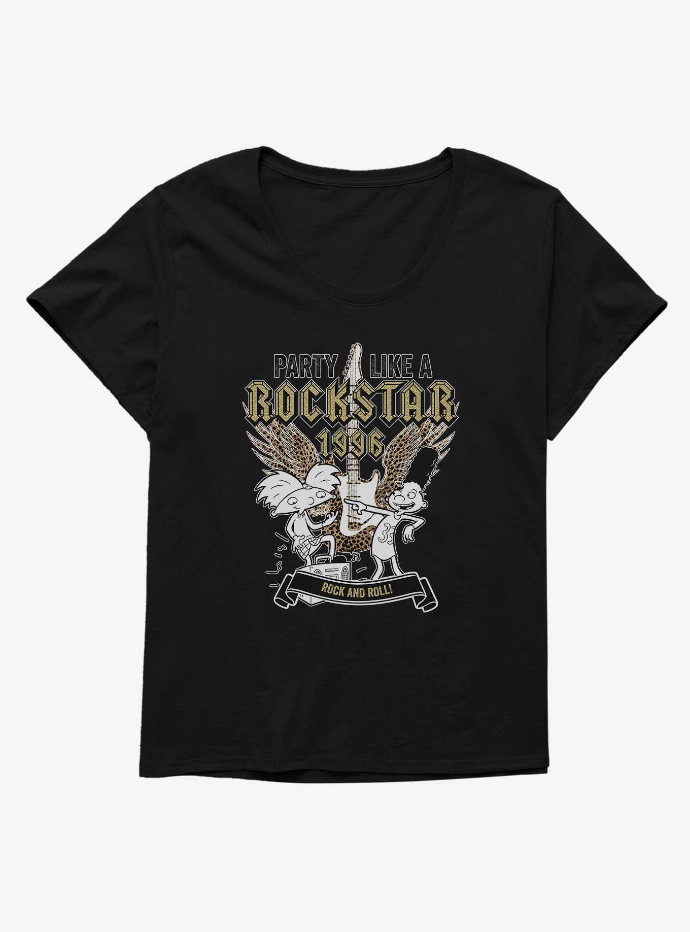 Hey Arnold! Party Like A Rockstar 1996 Girls T-Shirt Plus Size, , hi-res