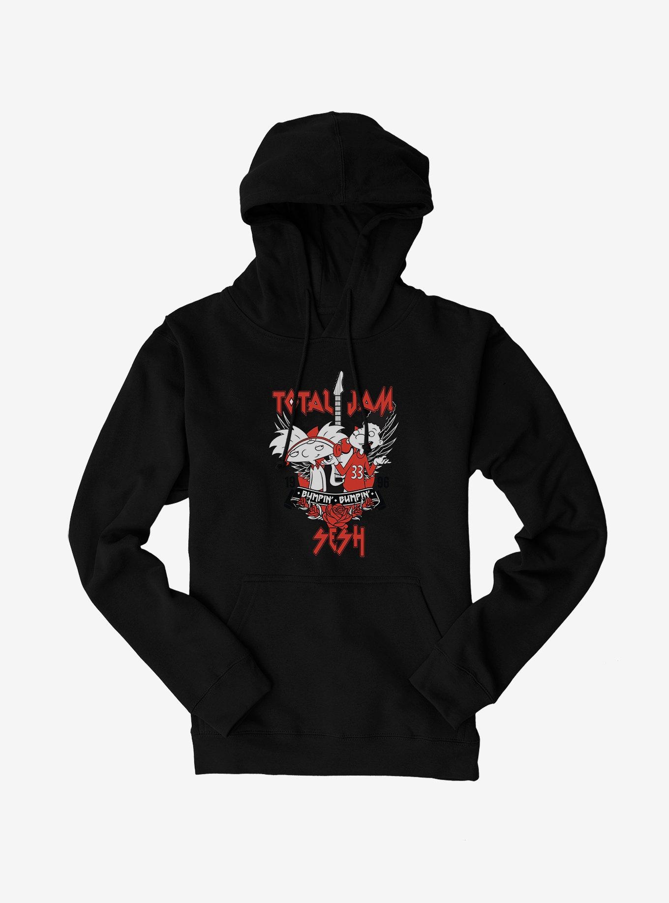 Hey Arnold! Total Jam Sesh 1996 Hoodie, BLACK, hi-res