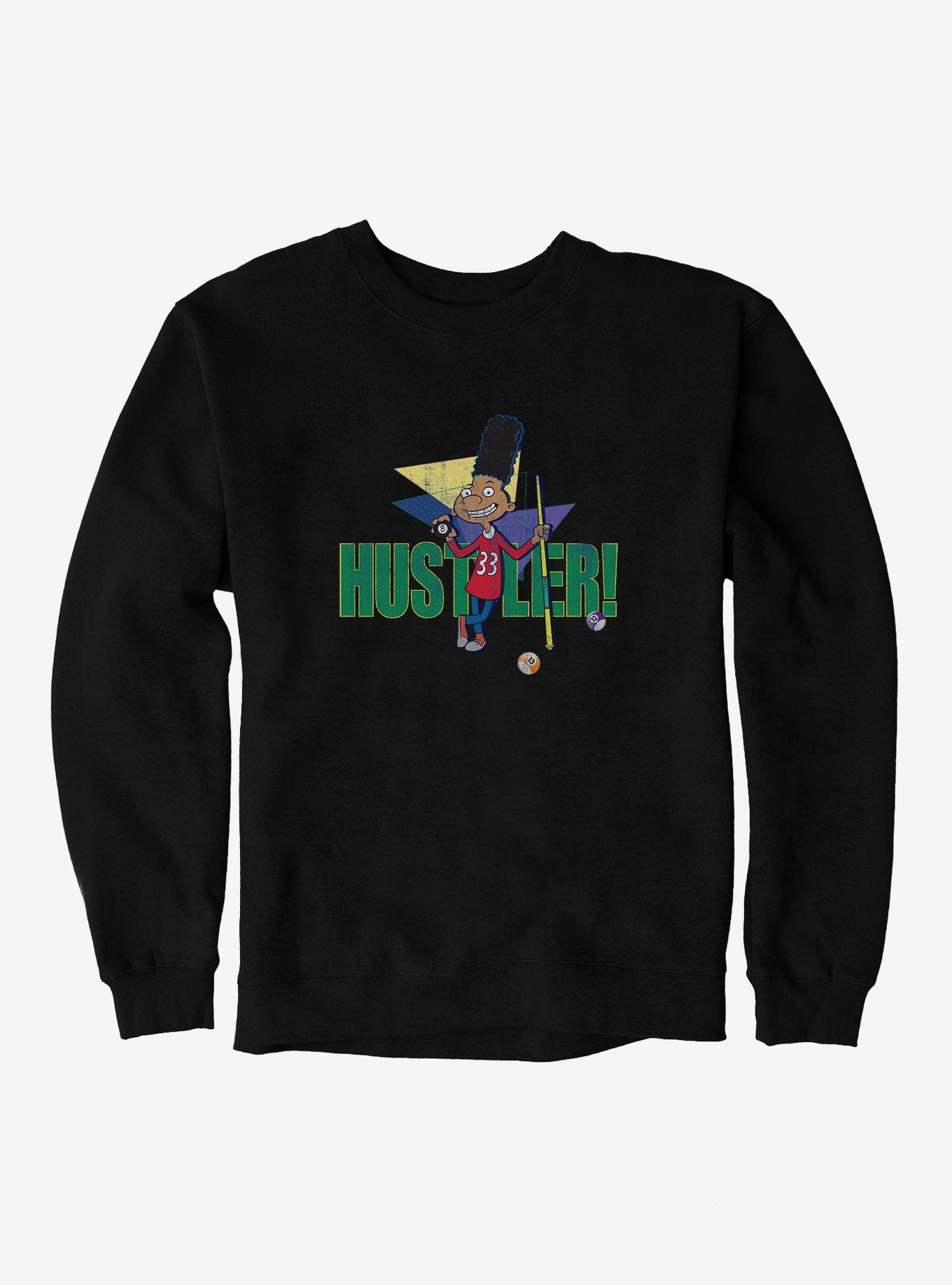 Hey Arnold! Hustler! Sweatshirt, BLACK, hi-res