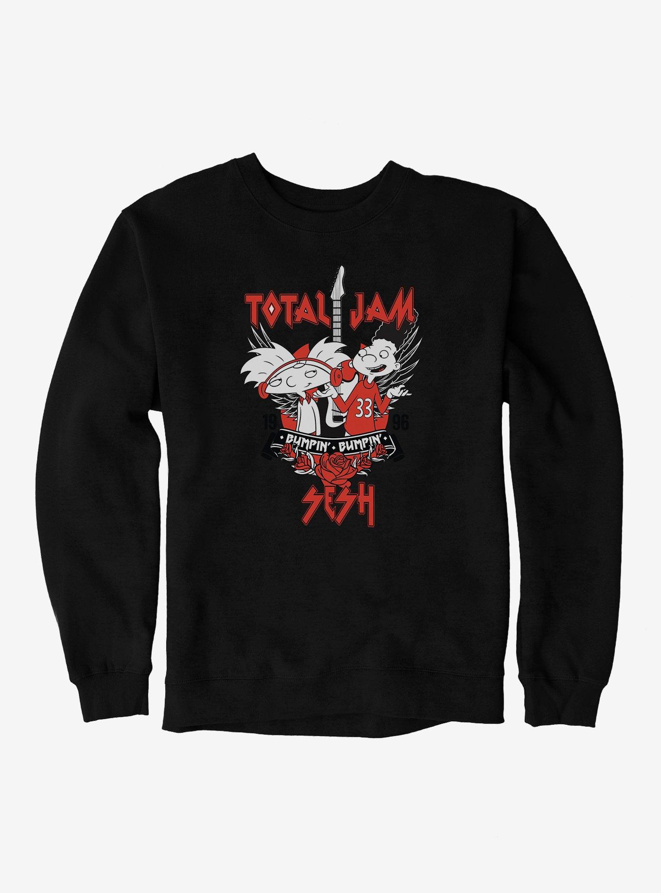 Hey Arnold! Total Jam Sesh 1996 Sweatshirt, BLACK, hi-res