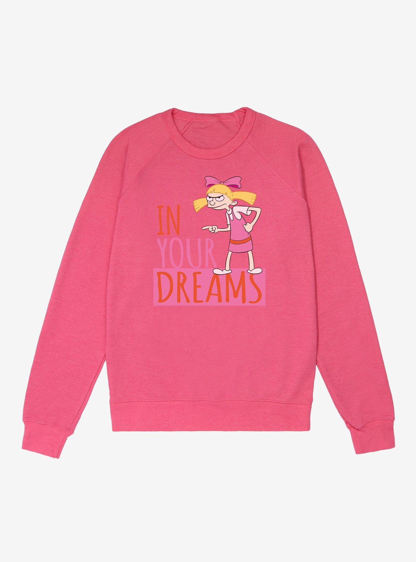 Hey Arnold! In Your Dreams French Terry Sweatshirt, HELICONIA HEATHER, hi-res