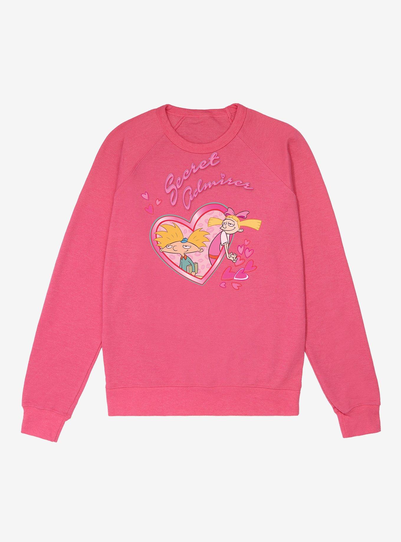 Hey Arnold! Secret Admirer French Terry Sweatshirt - PINK