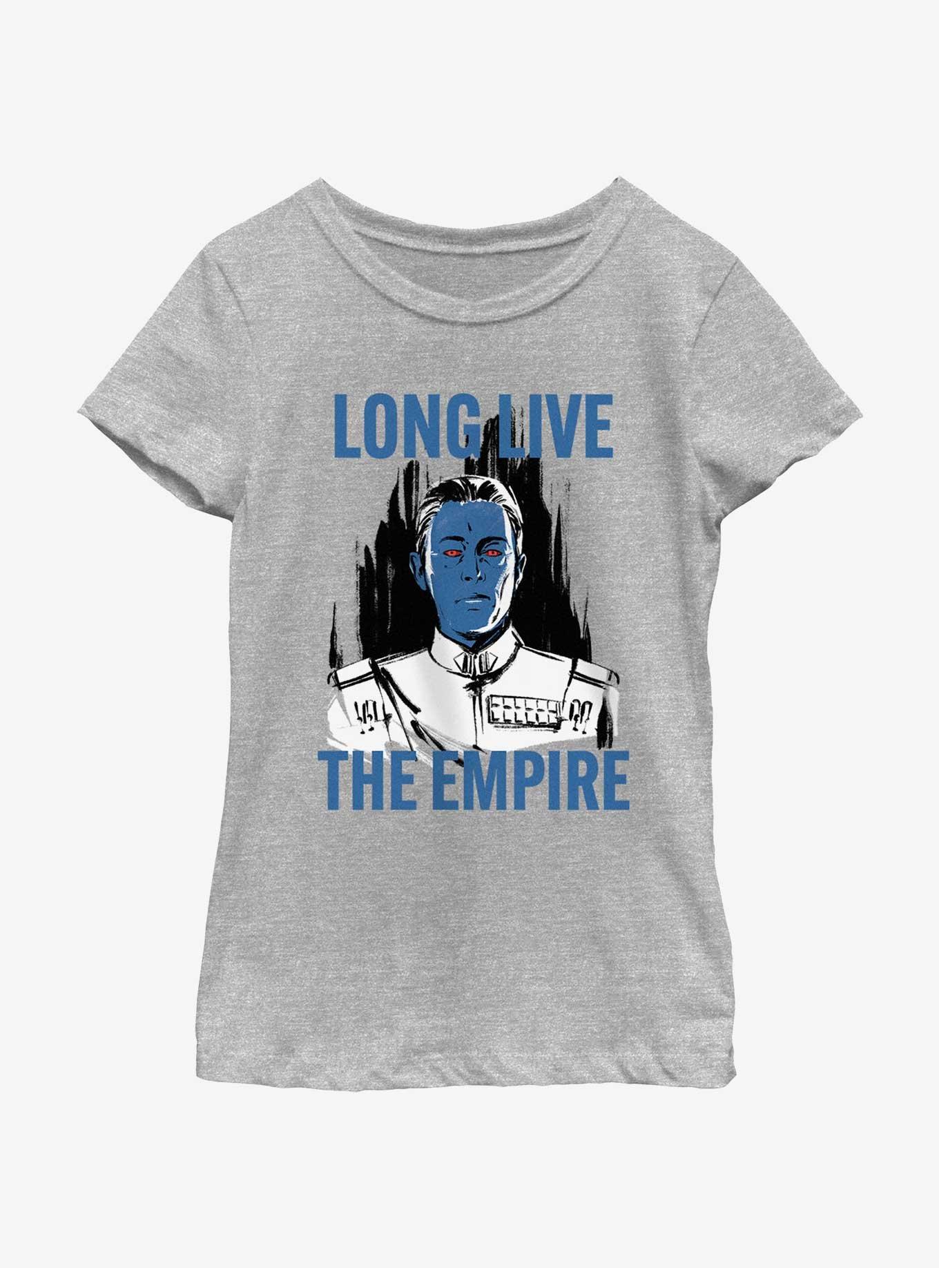 Star Wars Long Live Thrawn Youth Girls T-Shirt, ATH HTR, hi-res