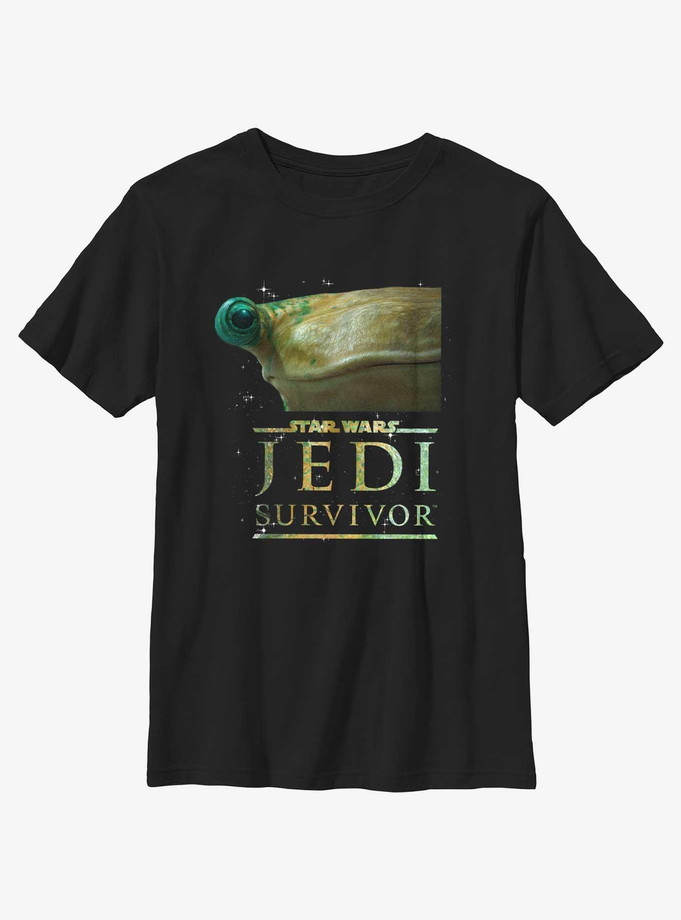 Star Wars Jedi: Survivor Turgle Eye Logo Youth T-Shirt, BLACK, hi-res