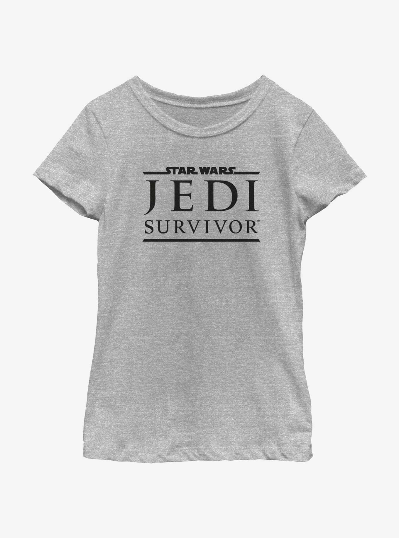 Star Wars Jedi: Survivor Logo Youth Girls T-Shirt, ATH HTR, hi-res