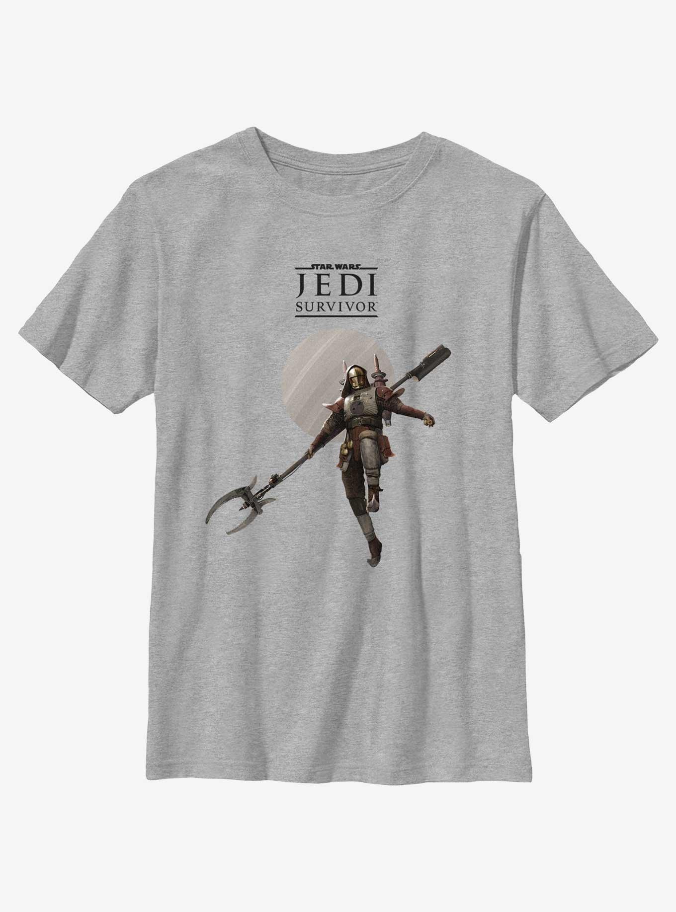 Star Wars Jedi: Survivor Bedlam Raider Logo Youth T-Shirt, ATH HTR, hi-res