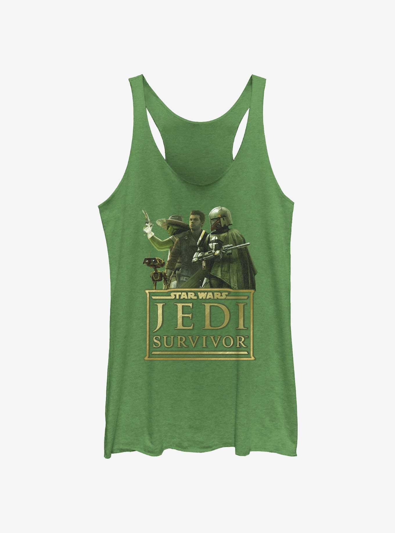 Star Wars Jedi: Survivor Trio Caij Cal and Boba Womens Tank Top, ENVY, hi-res