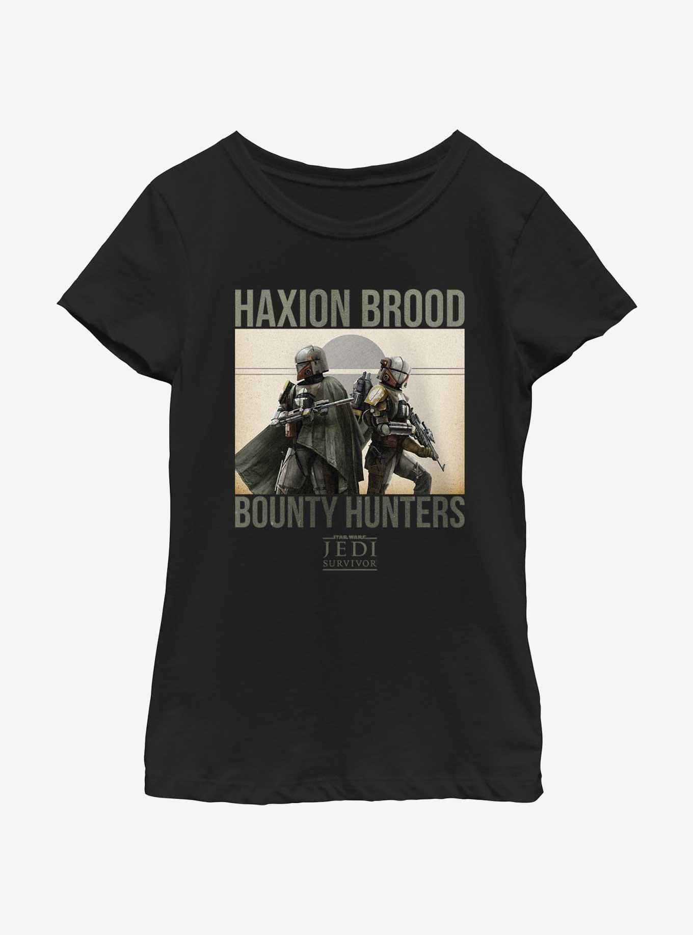 Star Wars Jedi: Survivor Haxion Brood Bounty Hunters Youth Girls T-Shirt, BLACK, hi-res