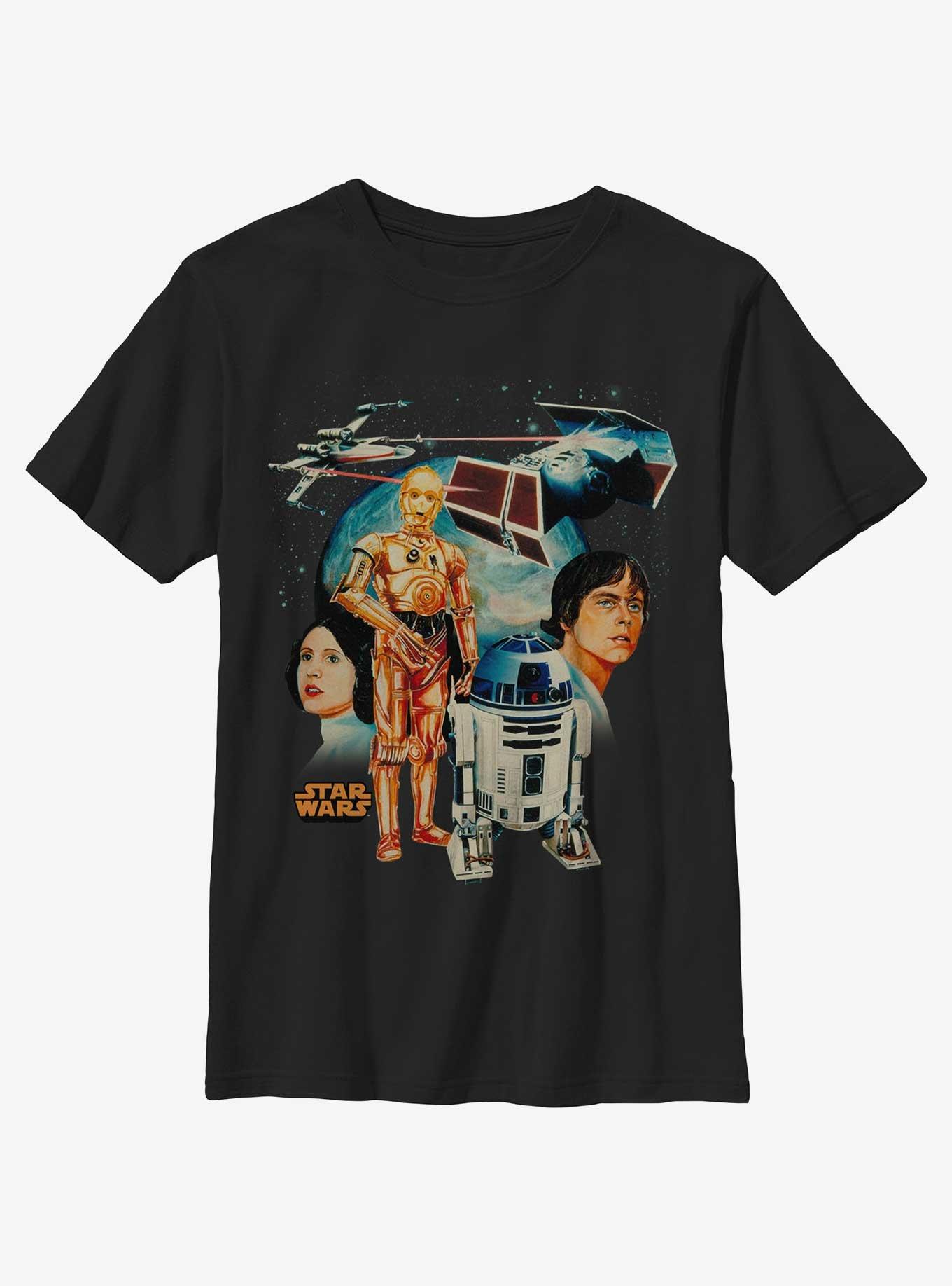 Star Wars Visions Past Youth T-Shirt, BLACK, hi-res