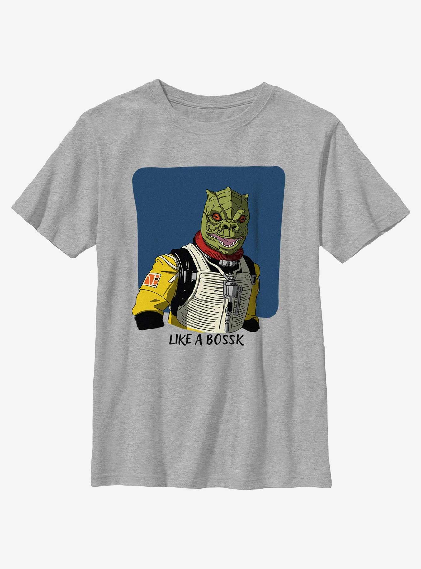 Star Wars Like A Bossk Youth T-Shirt, ATH HTR, hi-res