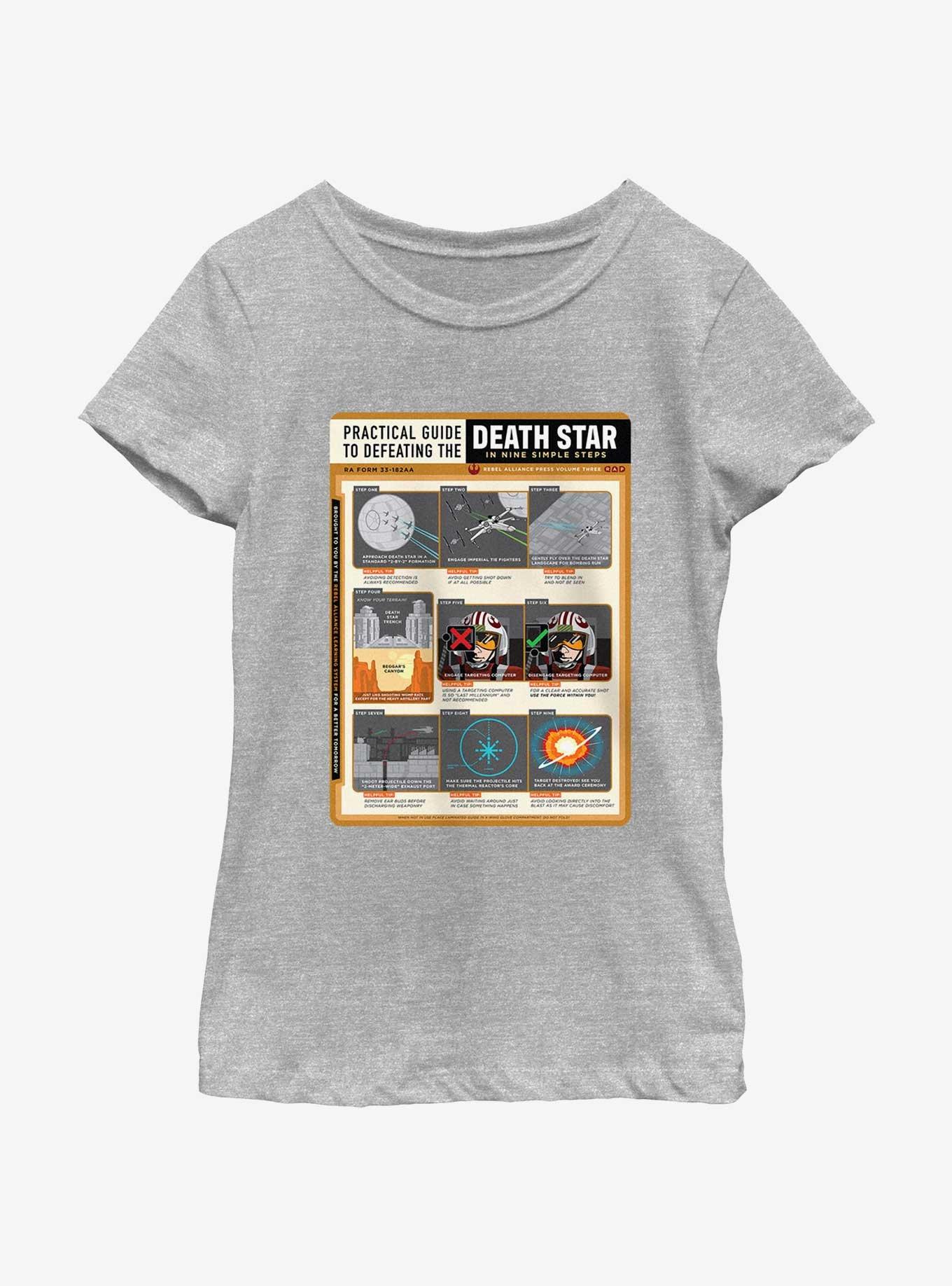 Star Wars Death Star Nine Steps Youth Girls T-Shirt, , hi-res