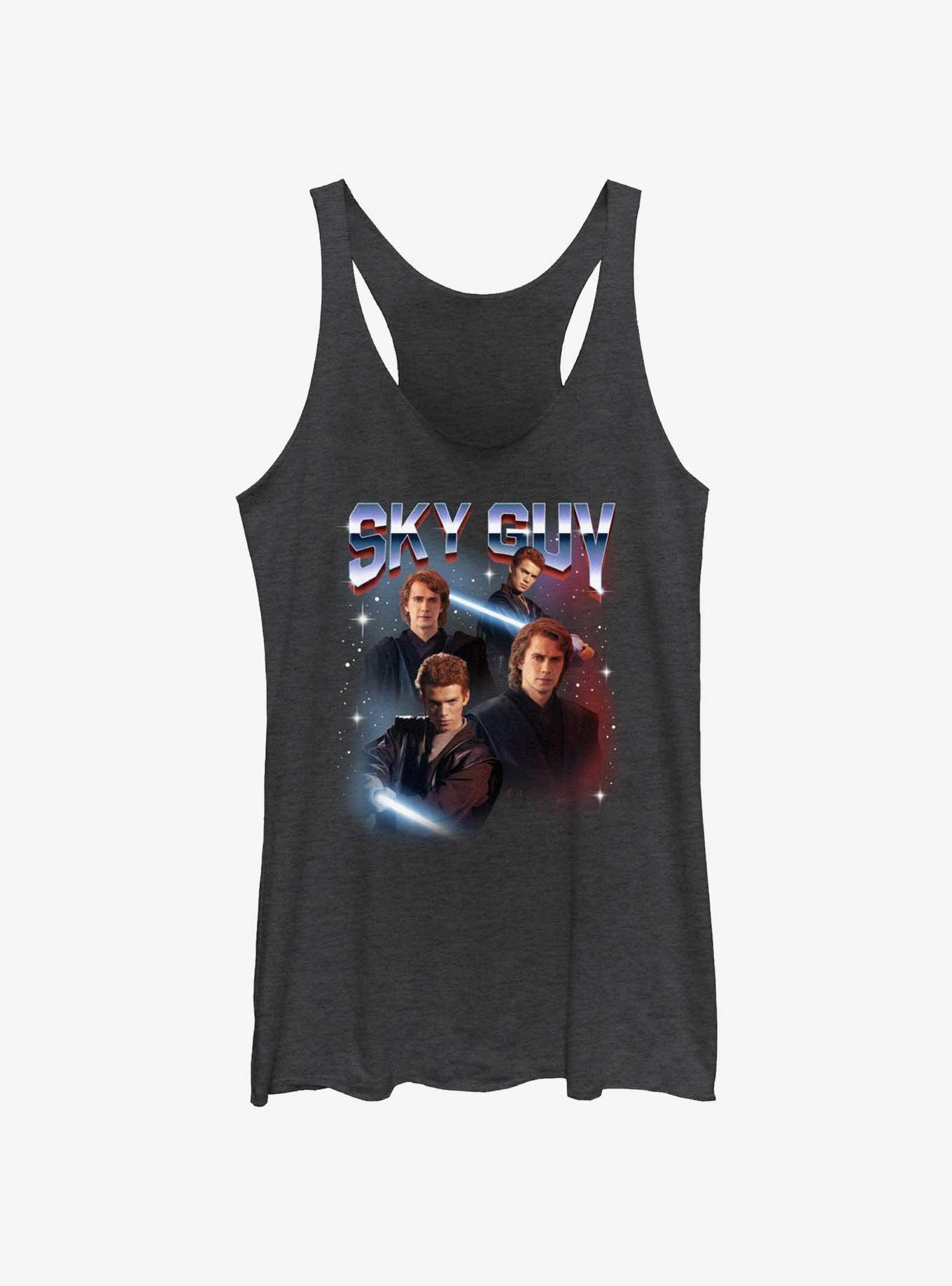 Star Wars Sky Guy Anakin Womens Tank Top, BLK HTR, hi-res