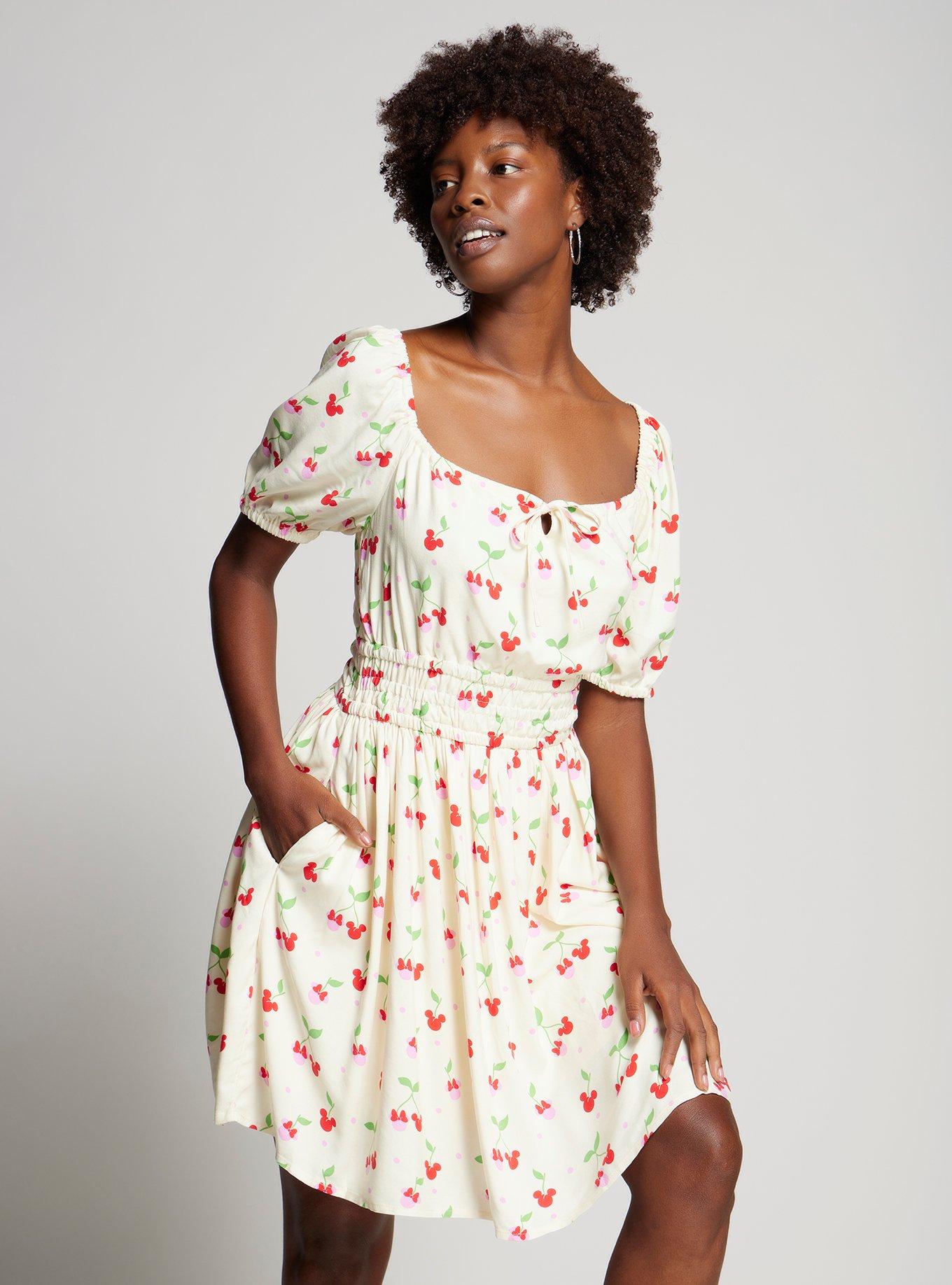 Disney Mickey & Minnie Cherry Allover Print Dress | Her Universe