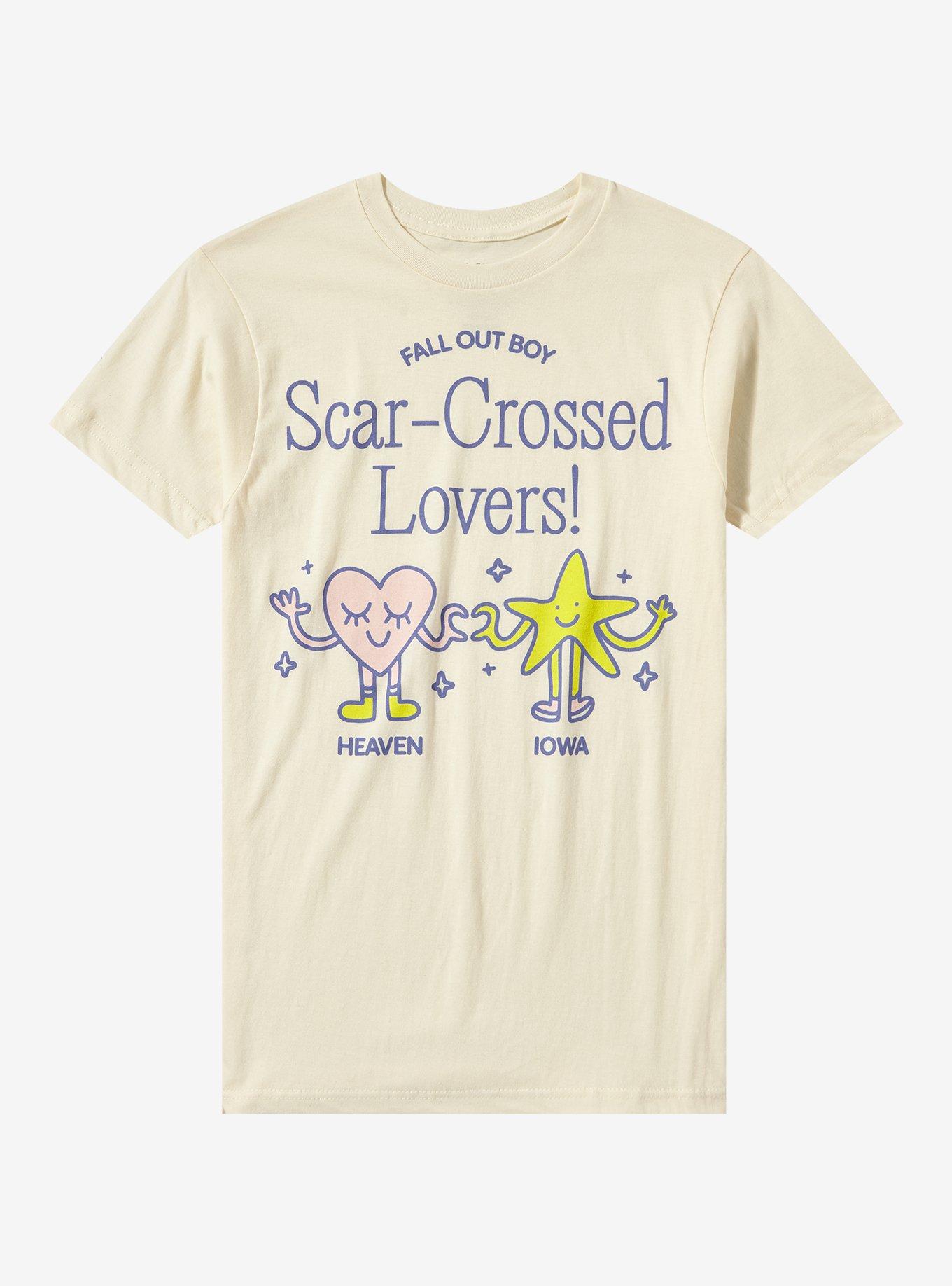 Fall Out Boy Scar-Crossed Lovers Boyfriend Fit Girls T-Shirt, CREAM, hi-res