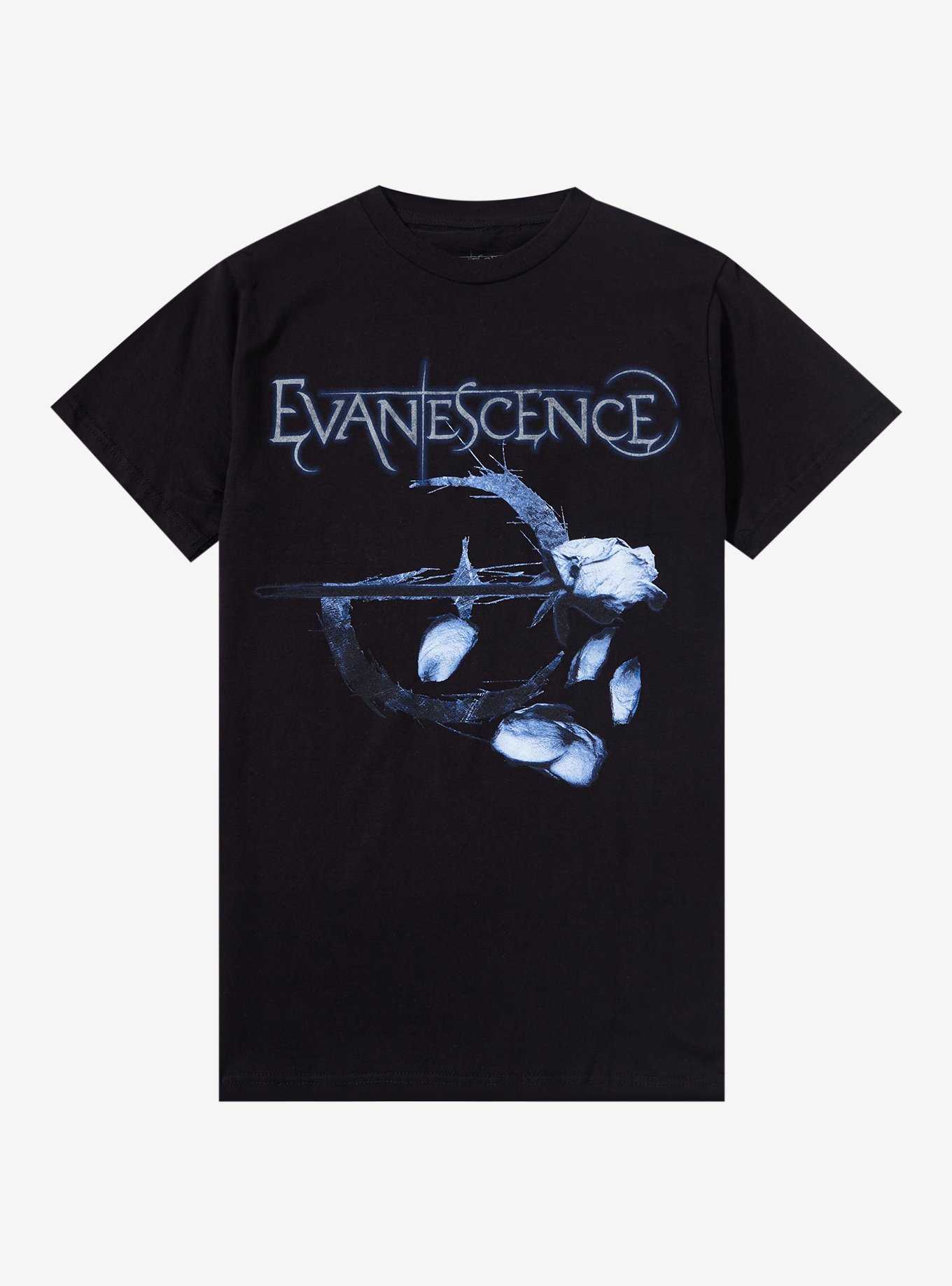 Evanescence Falling Petals Boyfriend Fit Girls T-Shirt, , hi-res