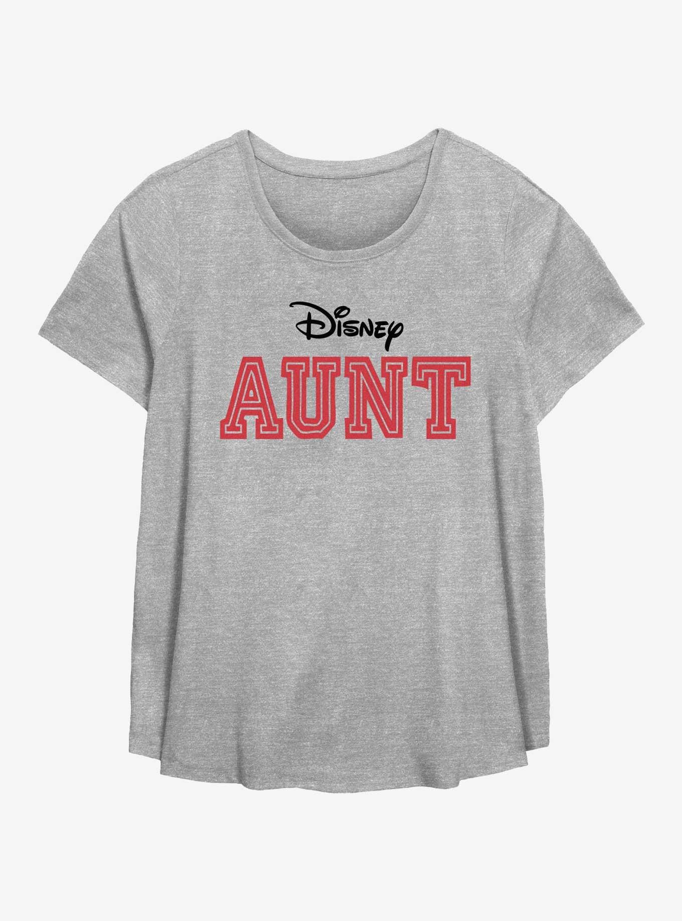 Disney Aunt Womens T-Shirt Plus Size, HEATHER GR, hi-res