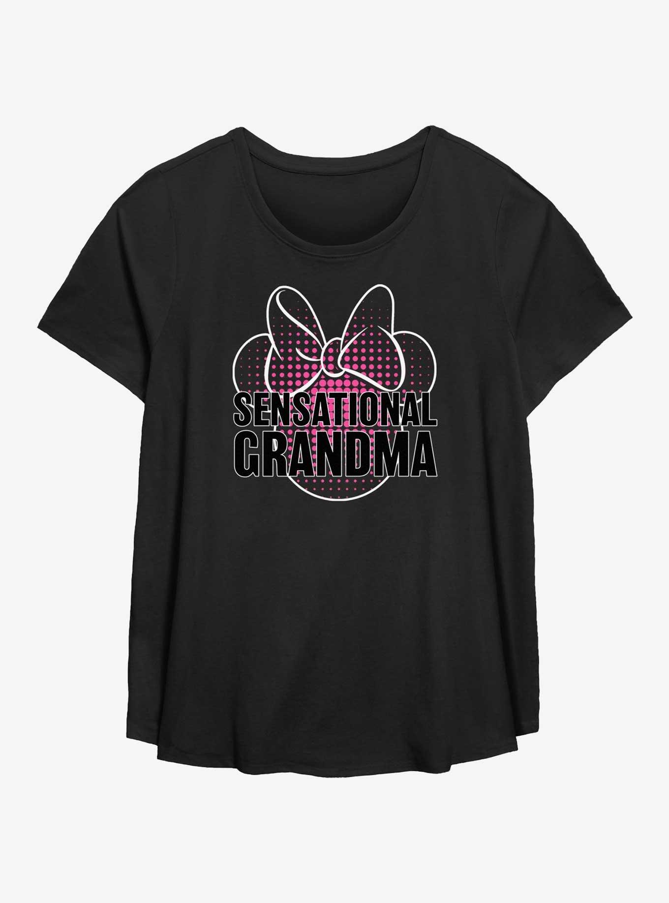 Disney Minnie Mouse Sensational Grandma Womens T-Shirt Plus Size