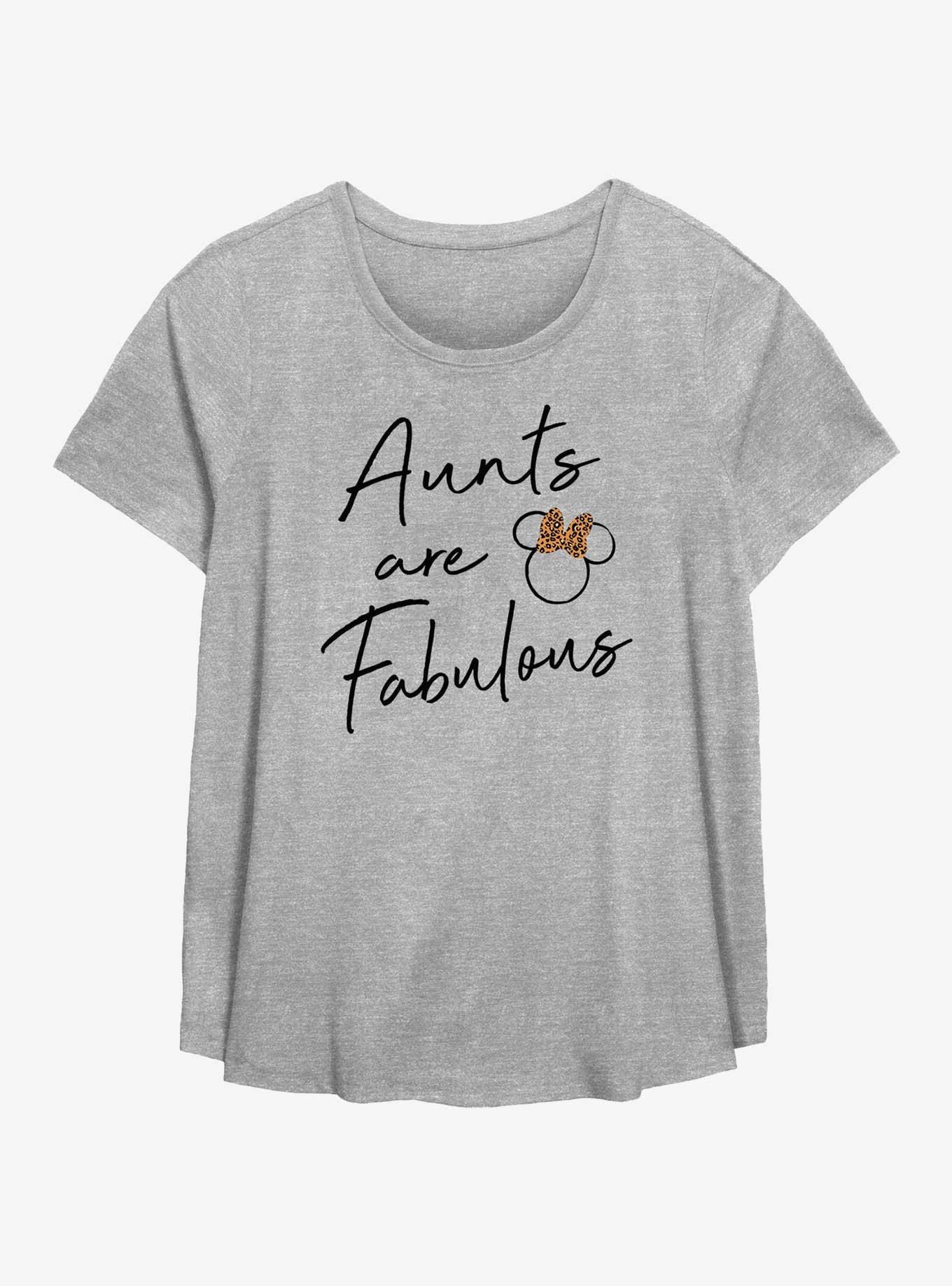 Disney Minnie Mouse Fab Aunt Womens T-Shirt Plus Size
