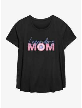 Marvel Captain America Legendary Mom Flowers Womens T-Shirt Plus Size, , hi-res