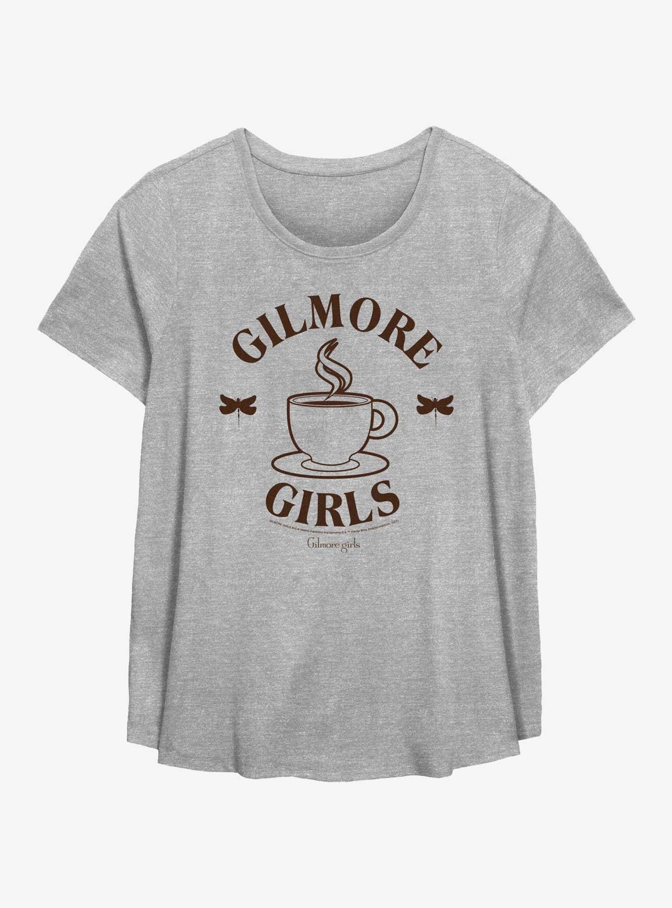 Gilmore Girls Coffee Womens T-Shirt Plus Size, HEATHER GR, hi-res