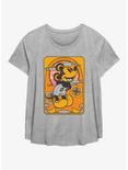 Disney Mickey Mouse Groovy Womens T-Shirt Plus Size, HEATHER GR, hi-res