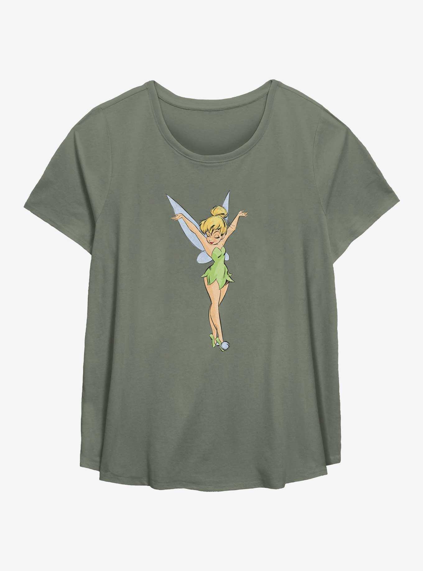 Disney Tinker Bell Color Sketch Womens T-Shirt Plus Size, , hi-res