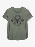 Yellowstone Logo Dutton Ranch Womens T-Shirt Plus Size, SAGE, hi-res