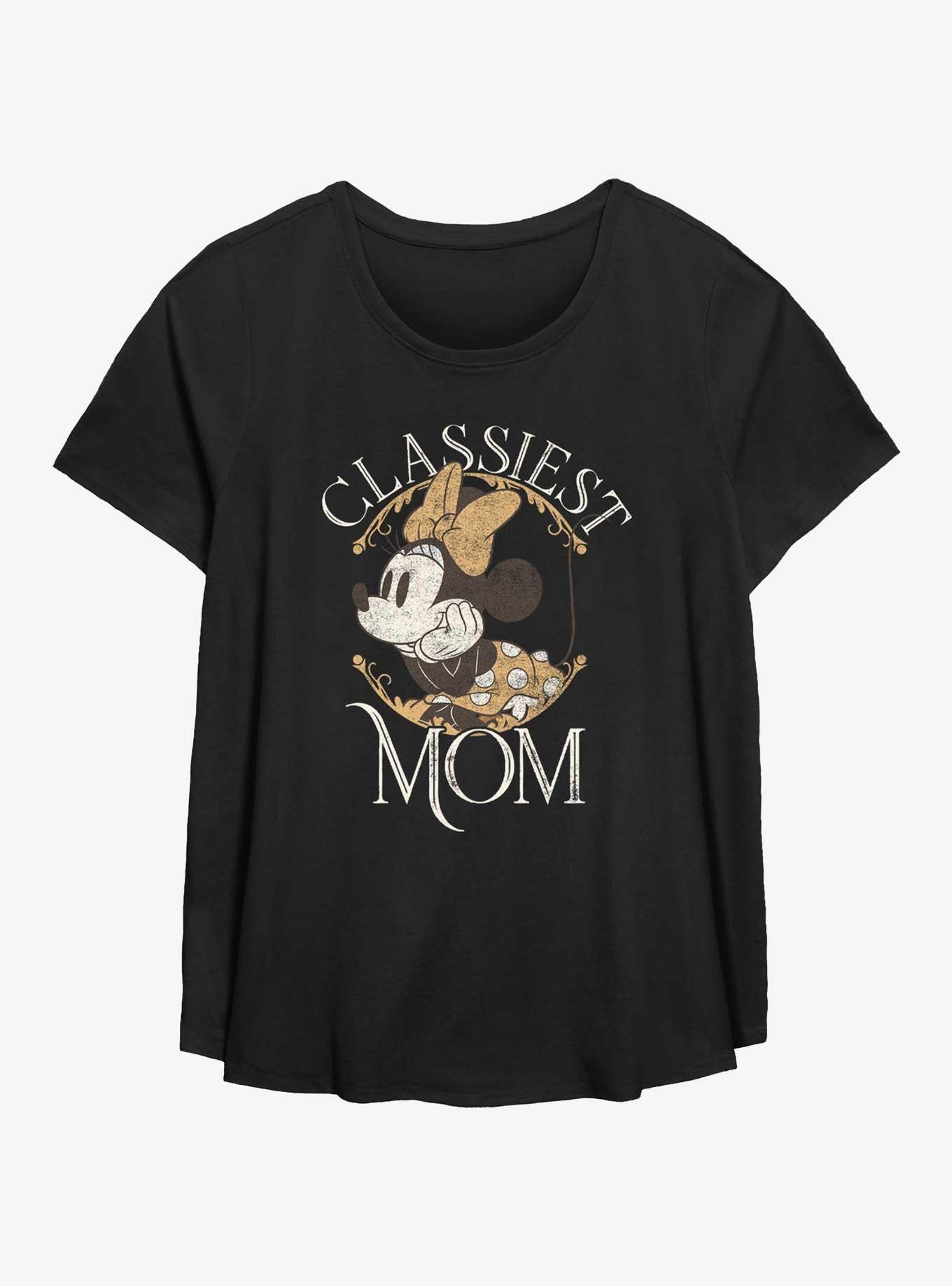 Disney Minnie Mouse Classiest Mom Womens T-Shirt Plus Size