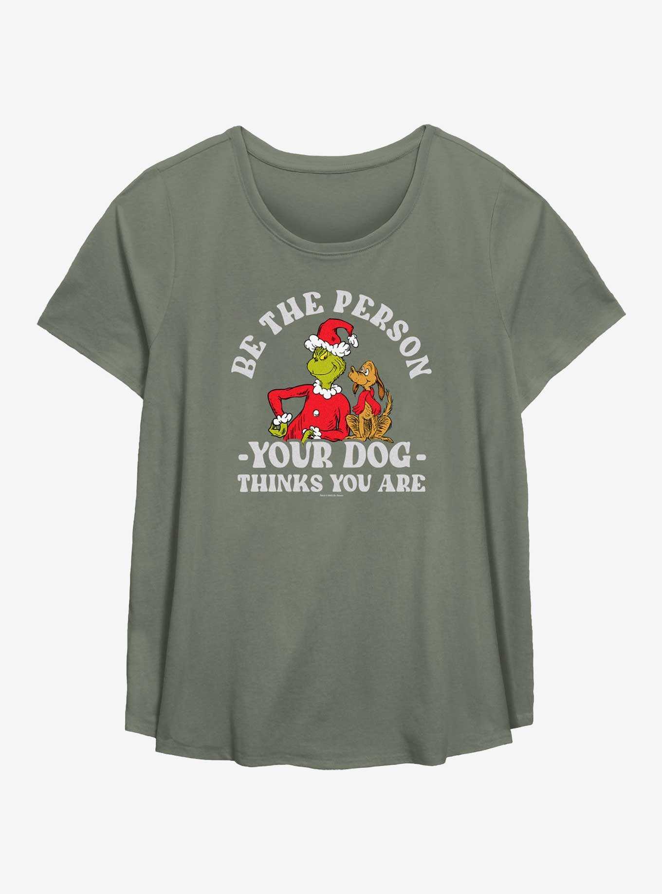 Dr. Seuss How The Grinch Stole Christmas Your Dog Thinks You Are Womens T-Shirt Plus Size, , hi-res