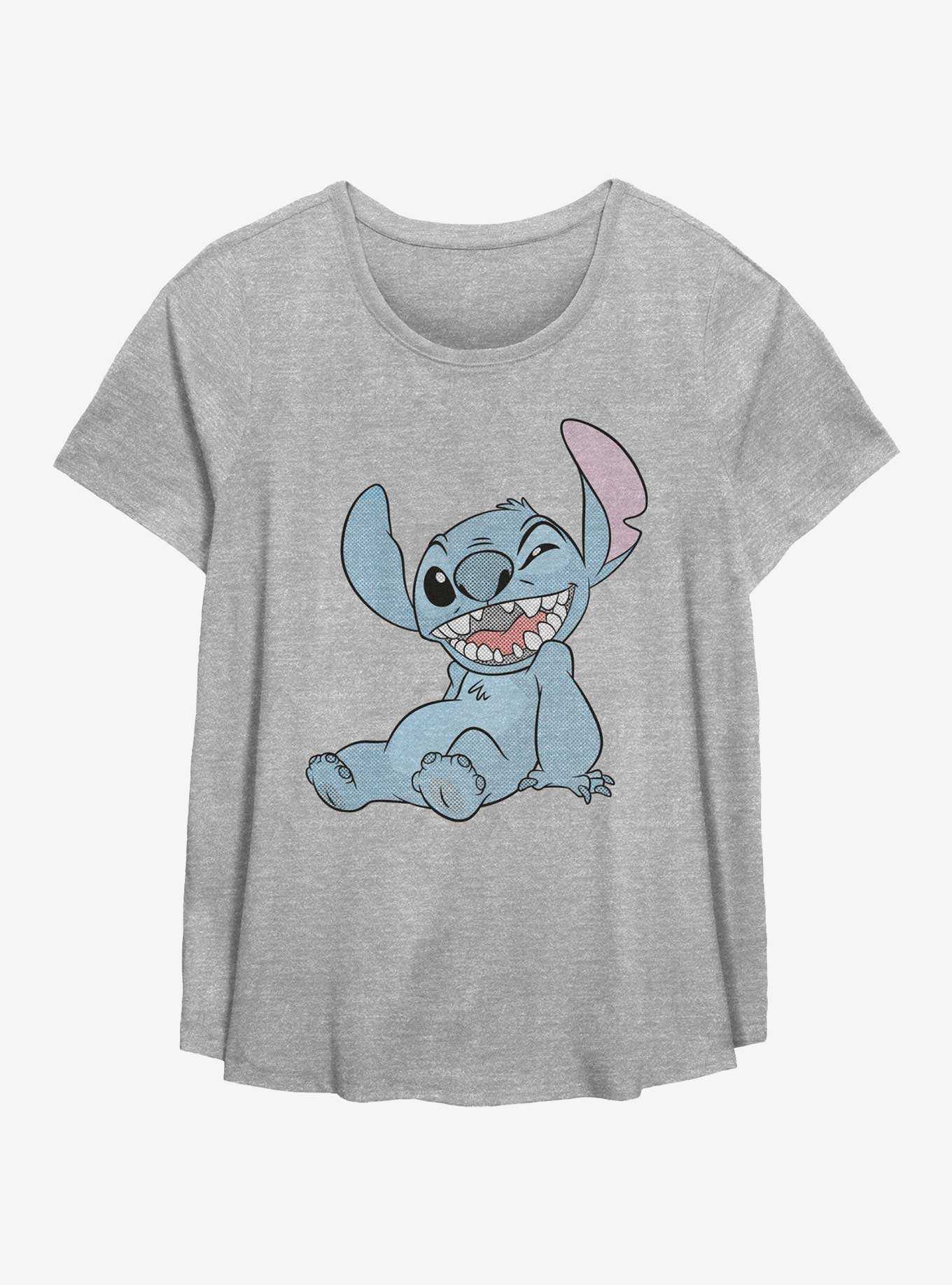 Disney Lilo & Stitch Winking Stitch Womens T-Shirt Plus Size, , hi-res