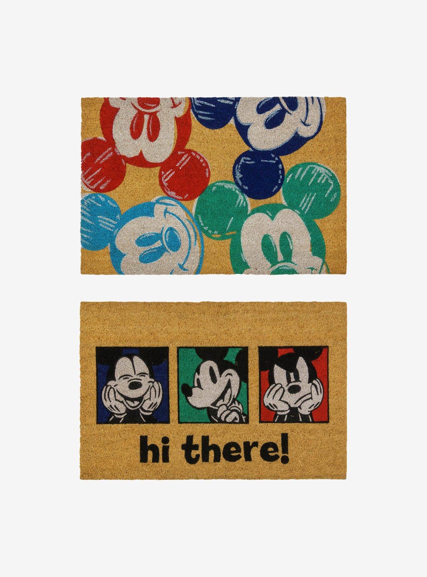 Disney Mickey Mouse Hi There Heads Coir Mat 2-Pack, , hi-res