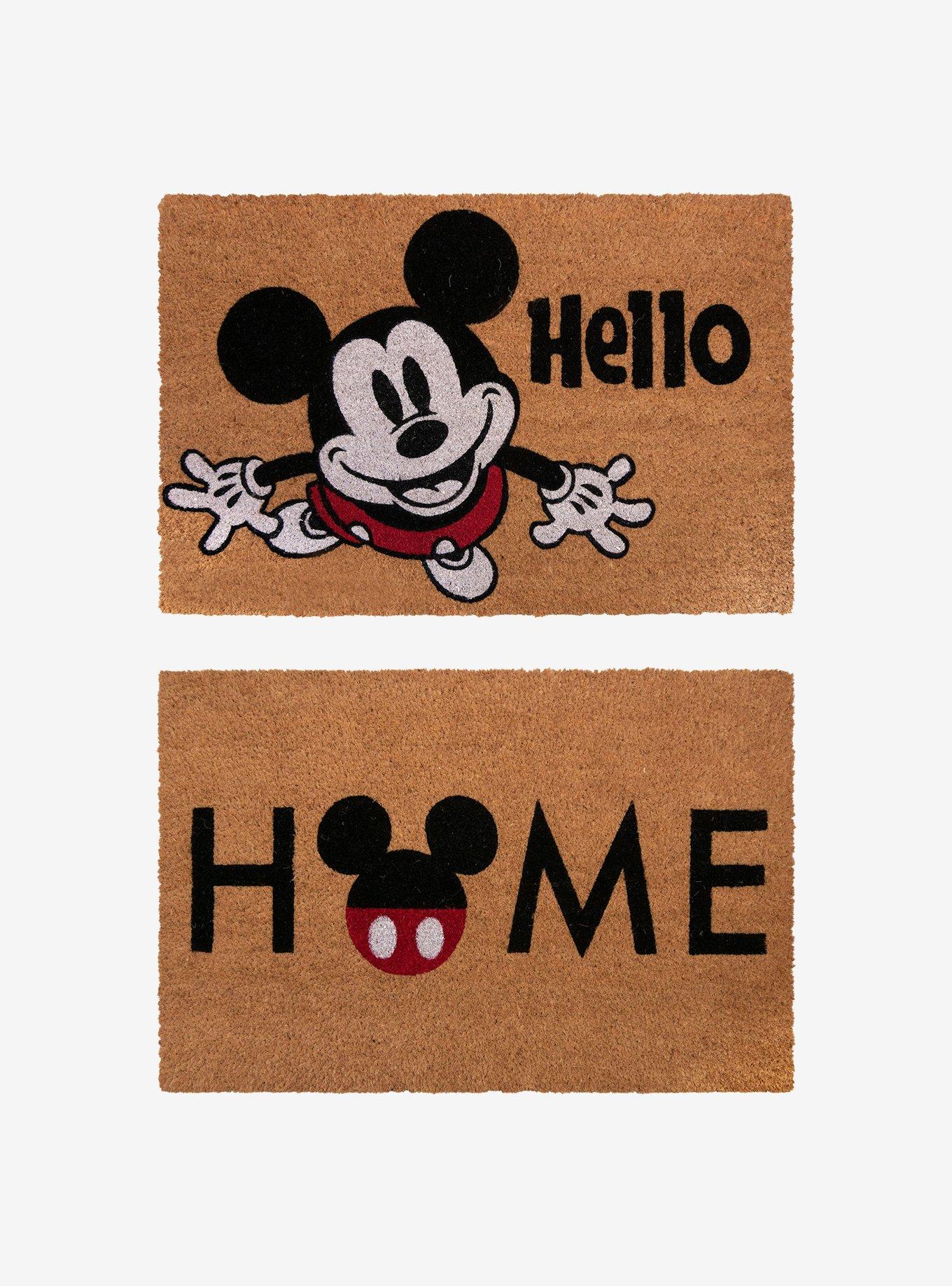 Disney Mickey Mouse Home Hello Coir Mat 2-Pack, , hi-res