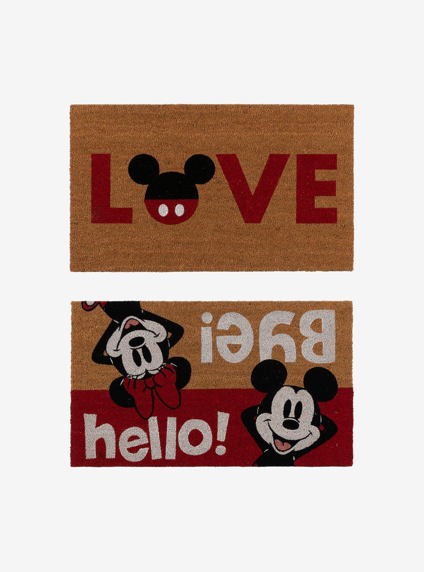 Disney Mickey Mouse Love Hello Coir Mat 2-Pack