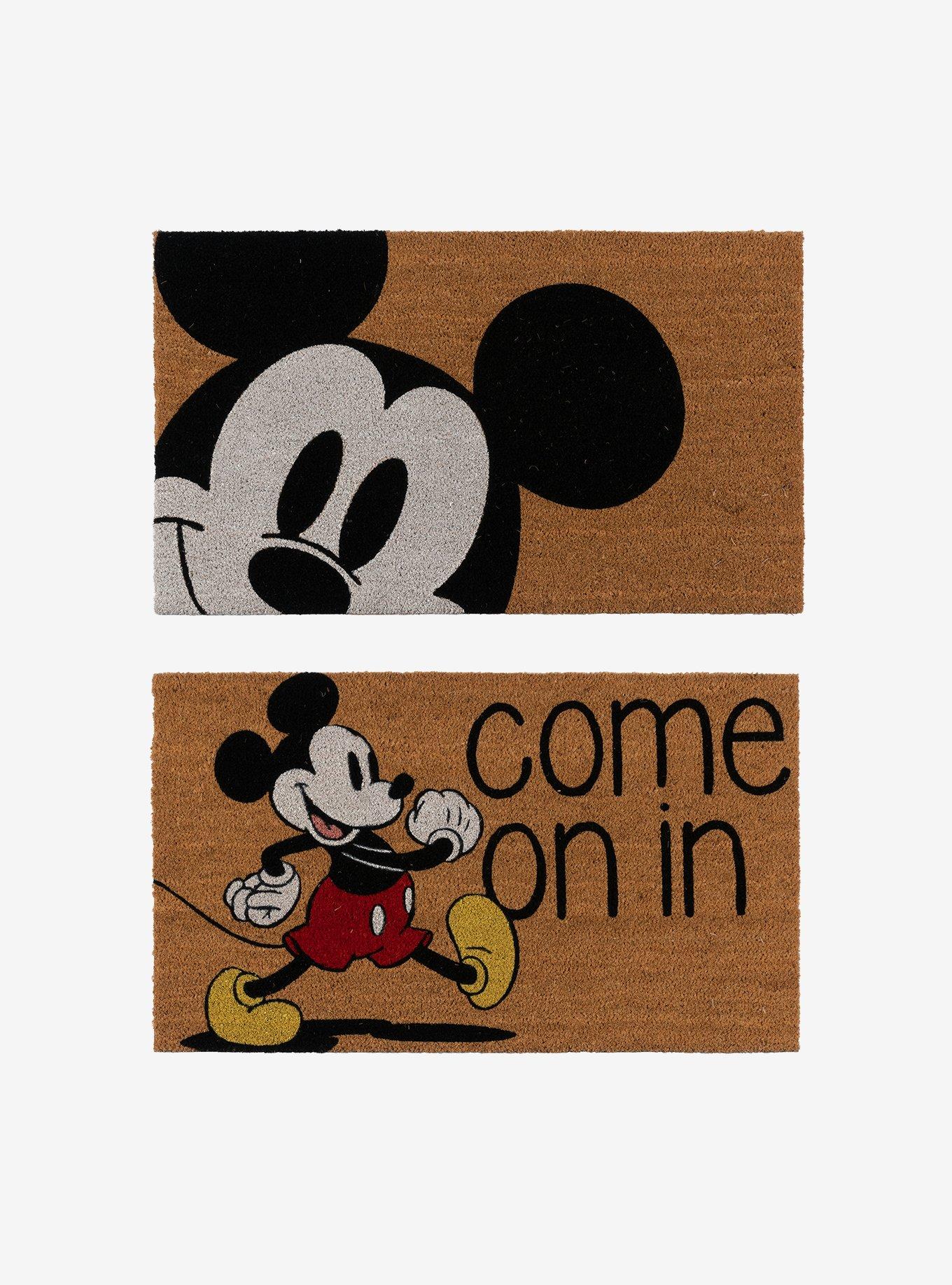 Disney Mickey Mouse Smile Come In Coir Mat 2-Pack, , hi-res