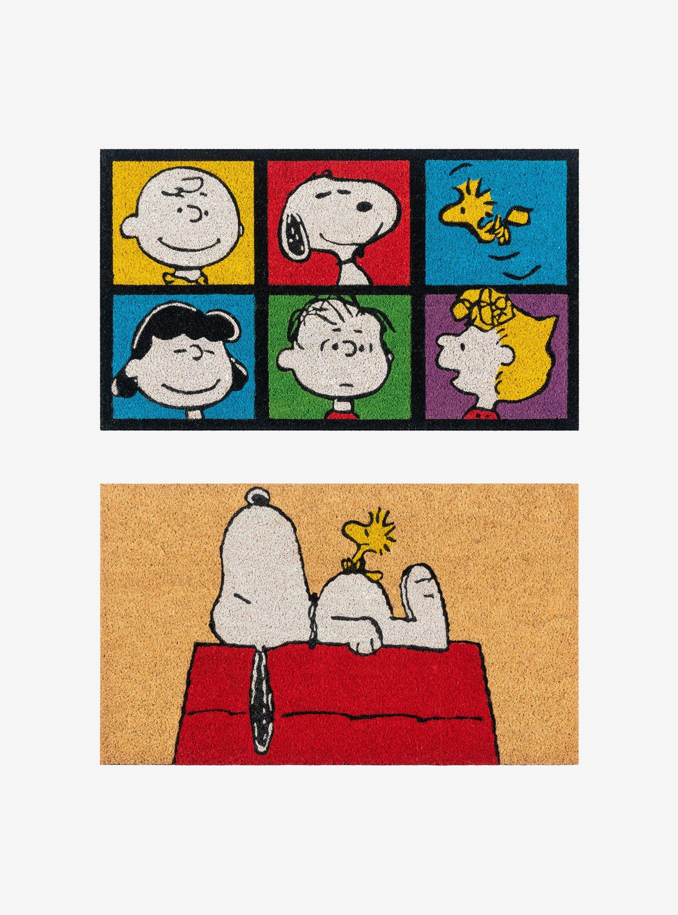 Peanuts Snoopy Patch Coir Mat 2-Pack, , hi-res