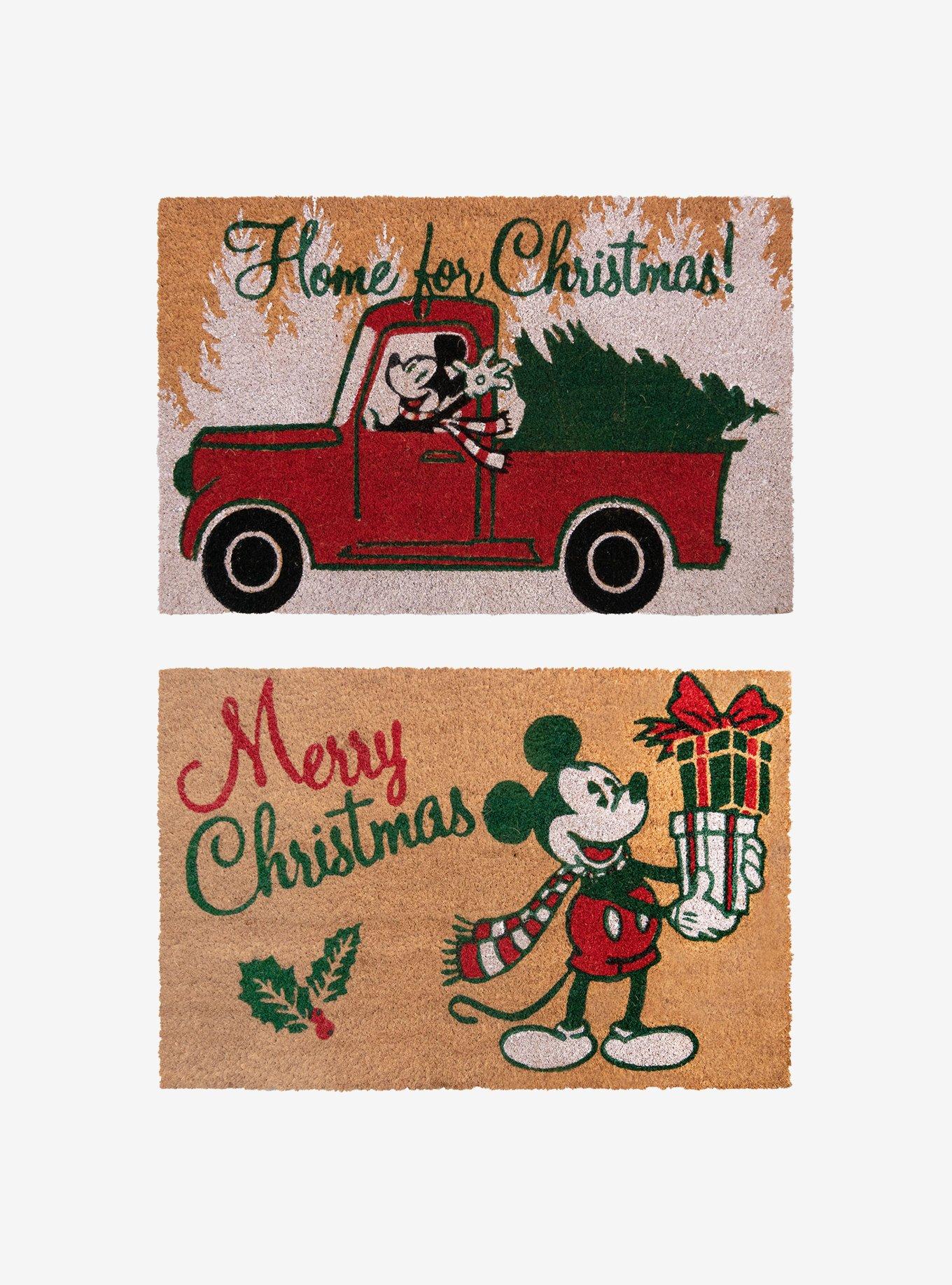 Disney Mickey Mouse Christmas Classic Coir Mat 2-Pack, , hi-res