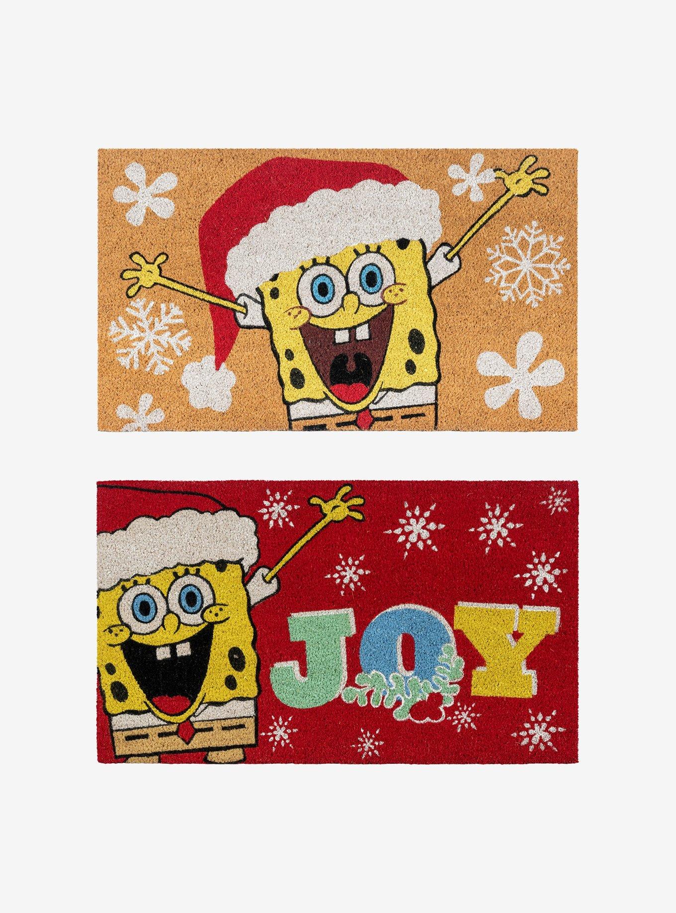 SpongeBob SquarePants Holiday Coir Mat 2-Pack, , hi-res