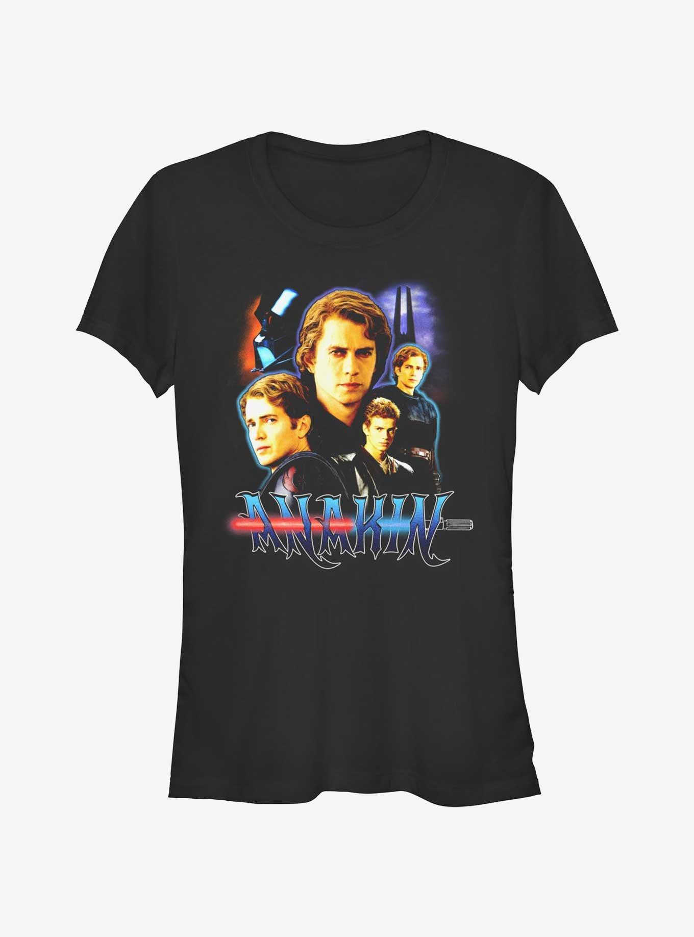Star Wars Anakin Collage Girls T-Shirt, BLACK, hi-res