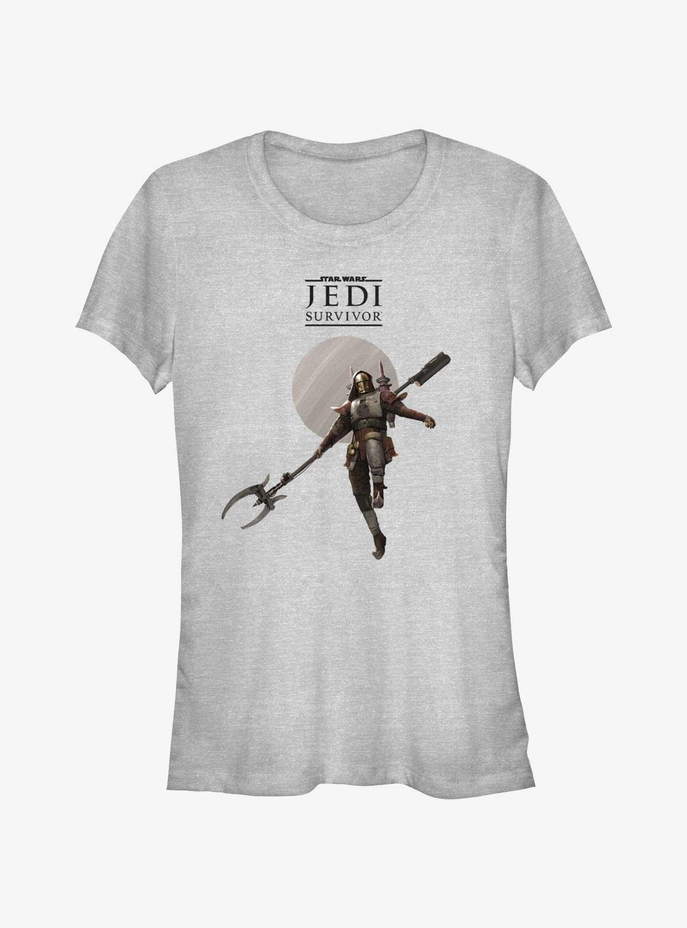 Star Wars Jedi: Survivor Bedlam Raider Logo Girls T-Shirt, ATH HTR, hi-res